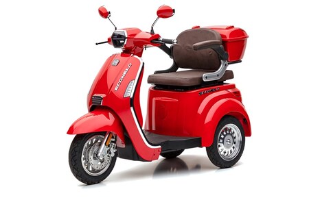 ECONELO Lux Elektro-Dreiradroller, rot - Farben kaufen Netto bei online versch