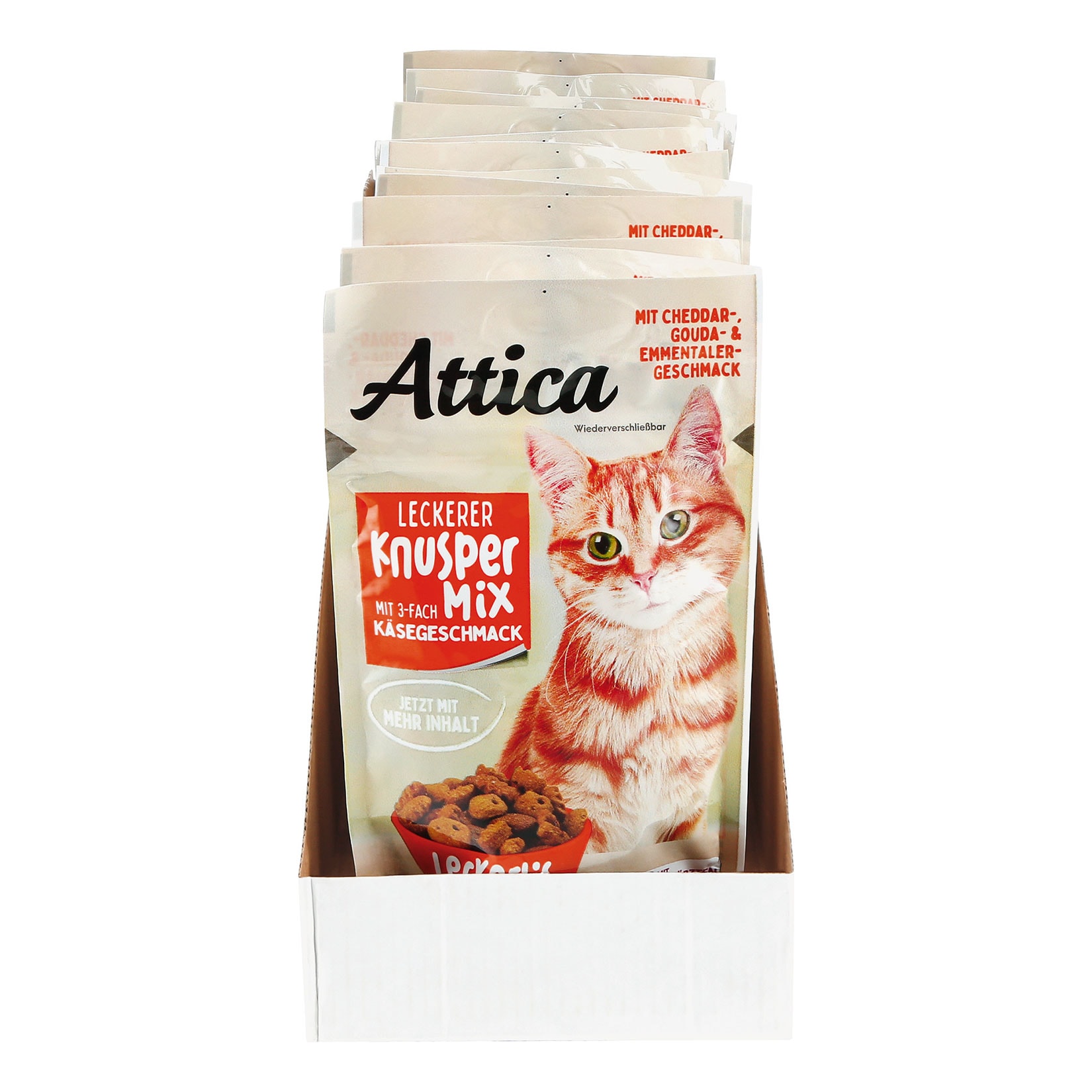 Attica Knuspermix K&auml;se 70 g, 18er Pack - Bild 1