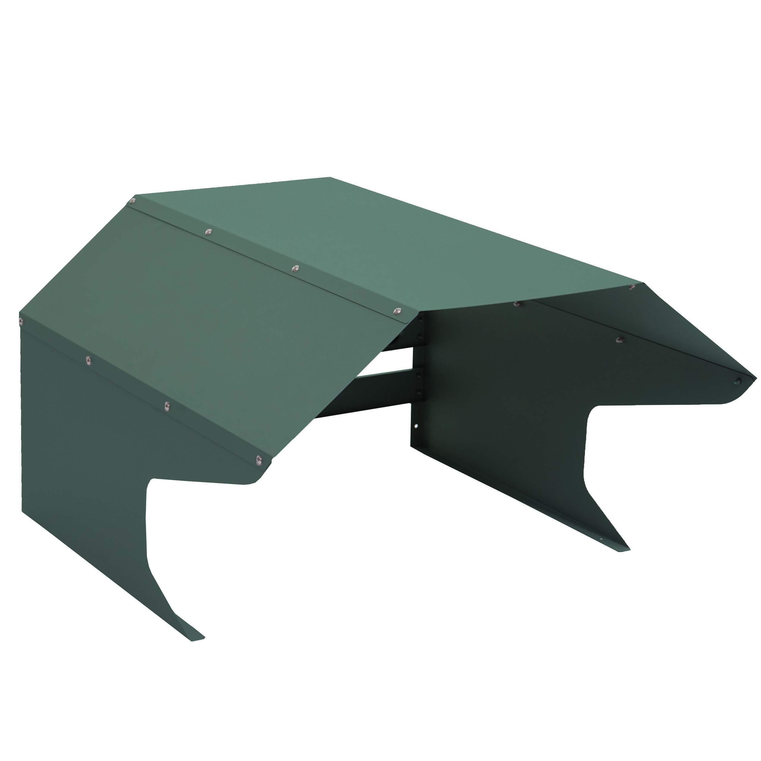 M&auml;hroboter-Garage MCW-L43, Dach Unterstand f&uuml;r Rasenm&auml;her, Metall 40x59x69cm ~ gr&uuml;n - Bild 1