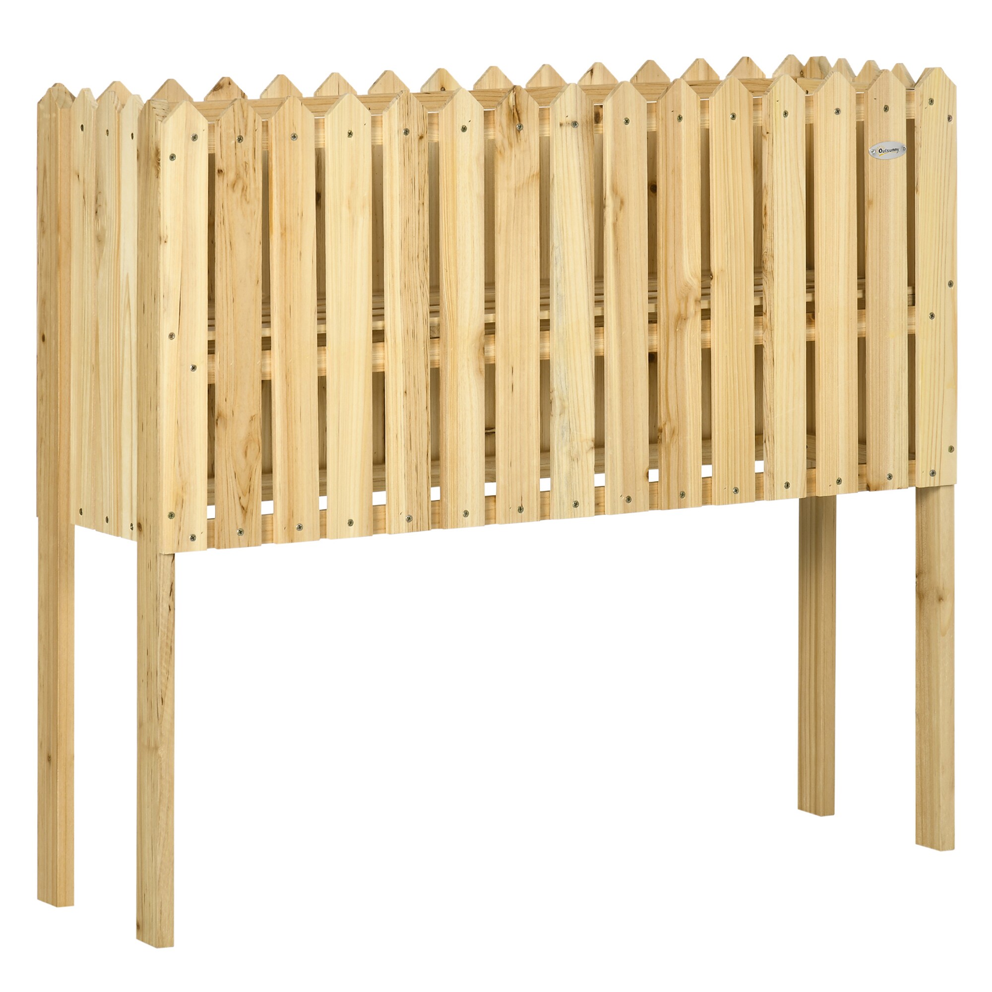 Outsunny Gartenzaun Tannenholz - Bild 1