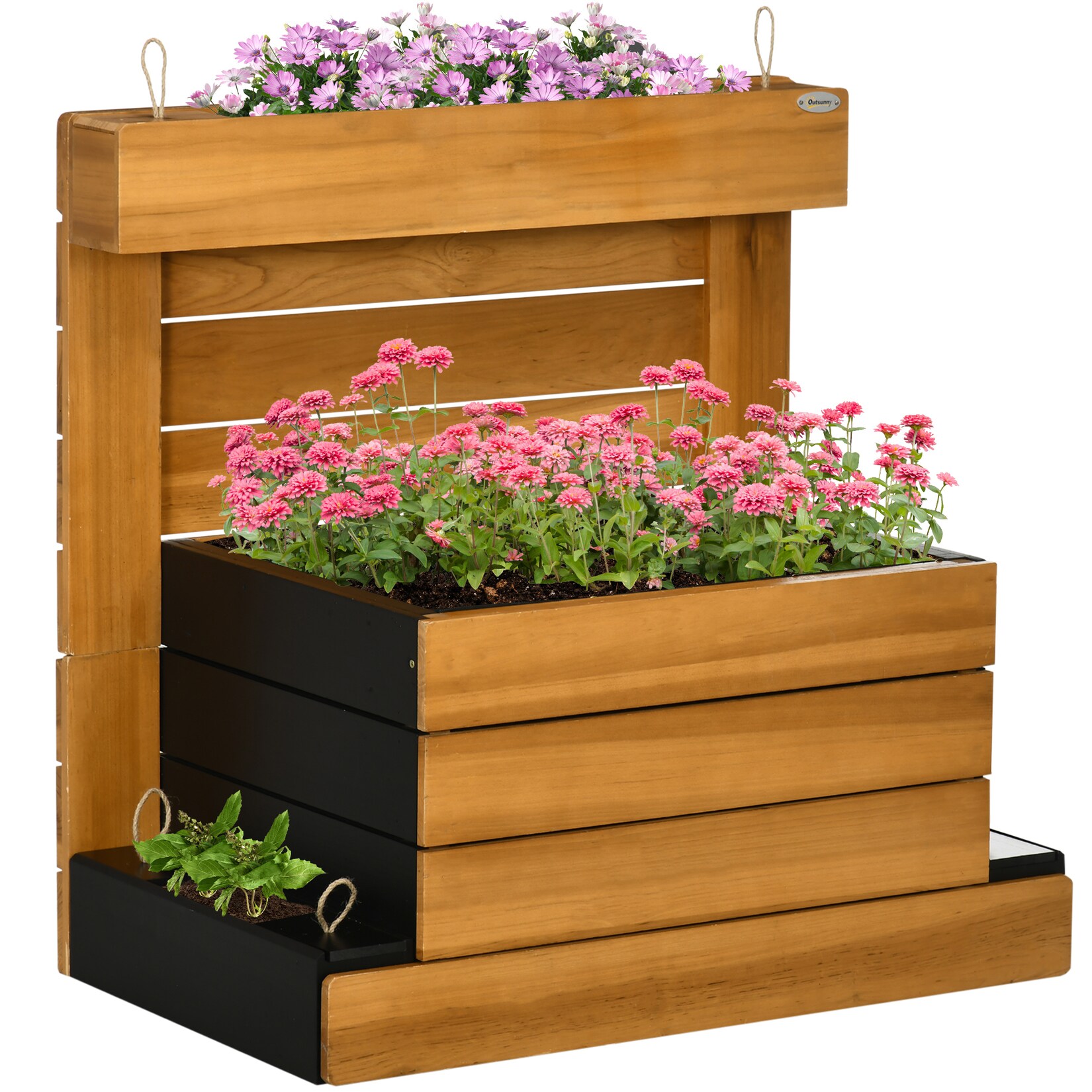 Outsunny Pflanzkasten Tannenholz | 04255633516558