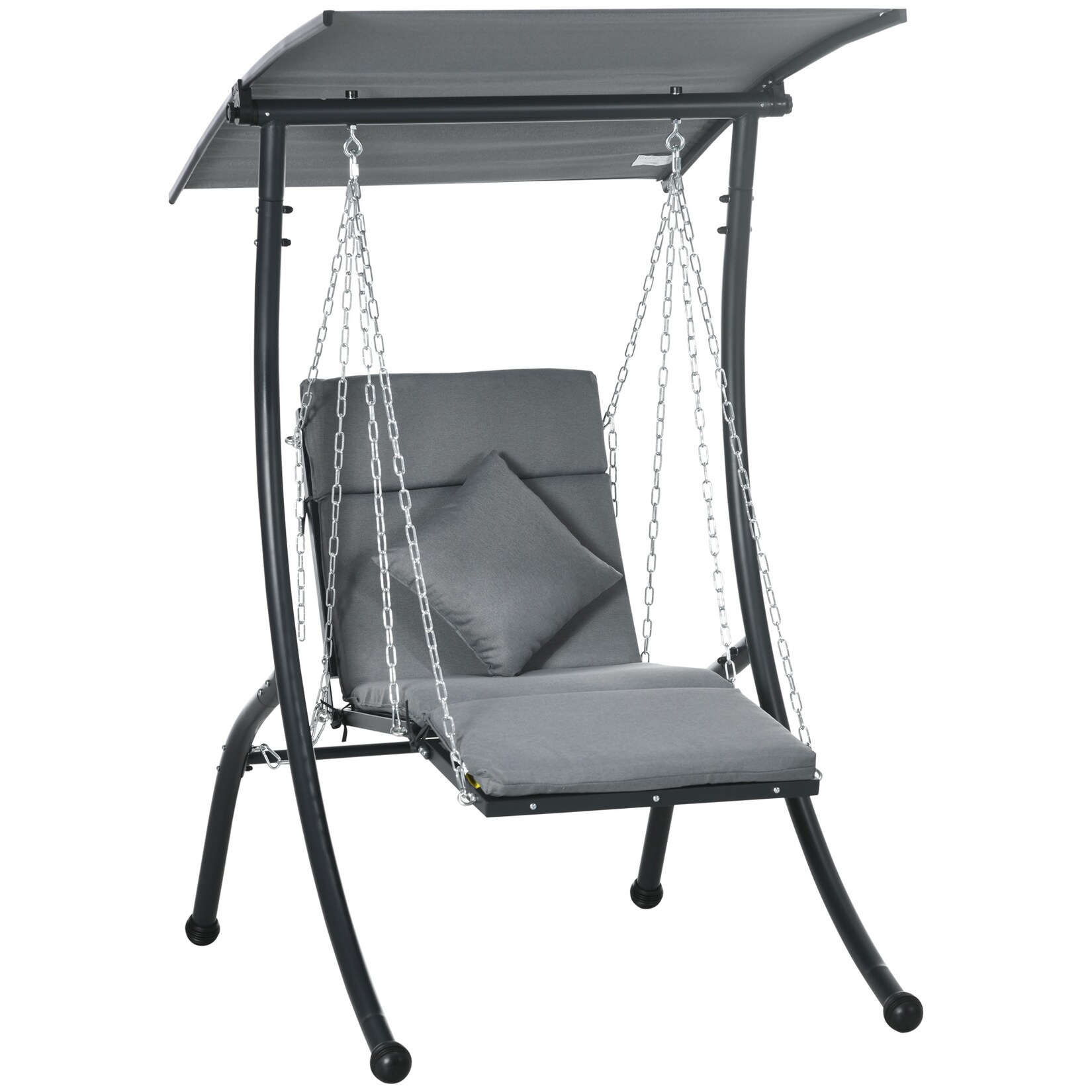 Hollywoodschaukel Stahl, Polyester, Netzstoff