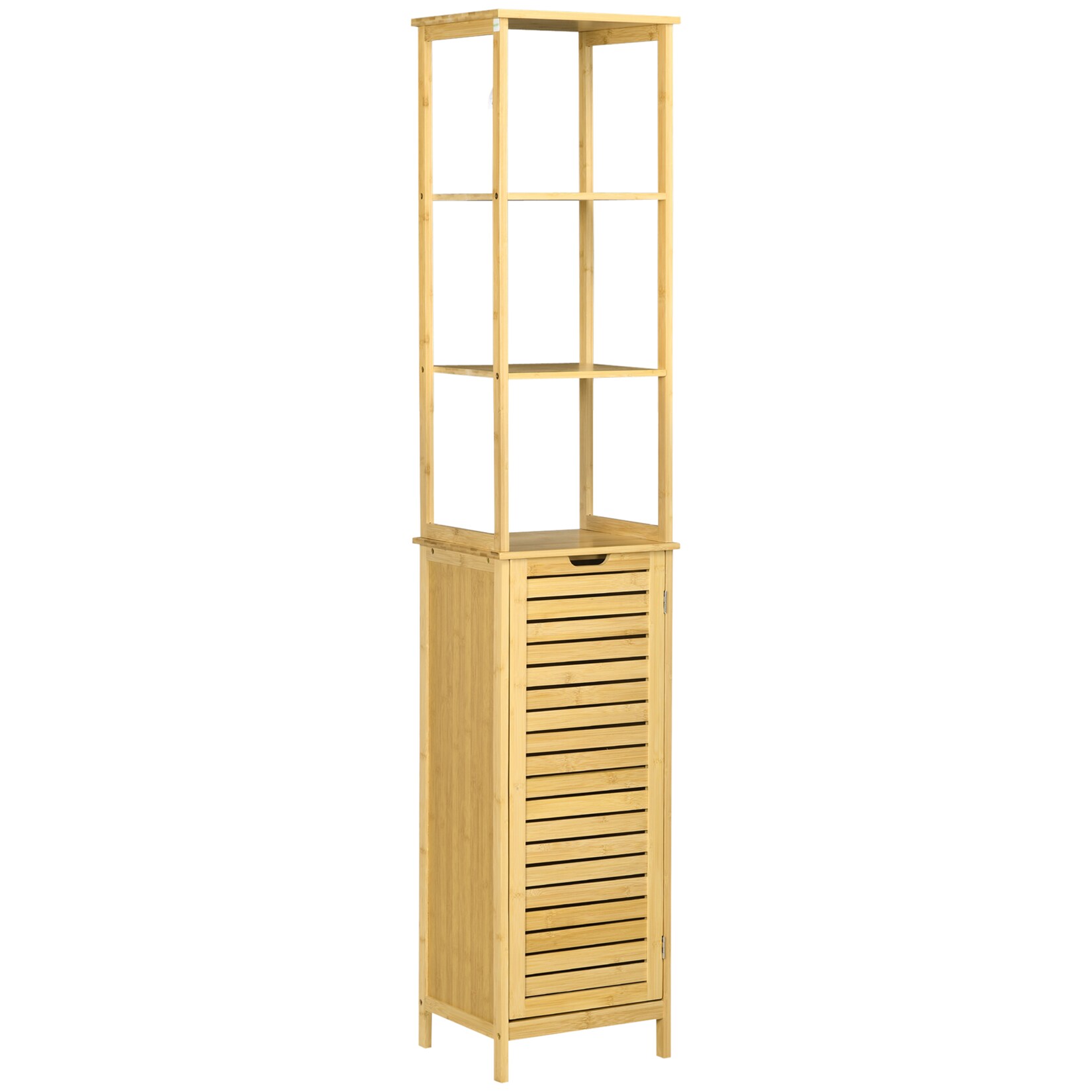 kleankin Badezimmerschrank Bambus | 04251774956581