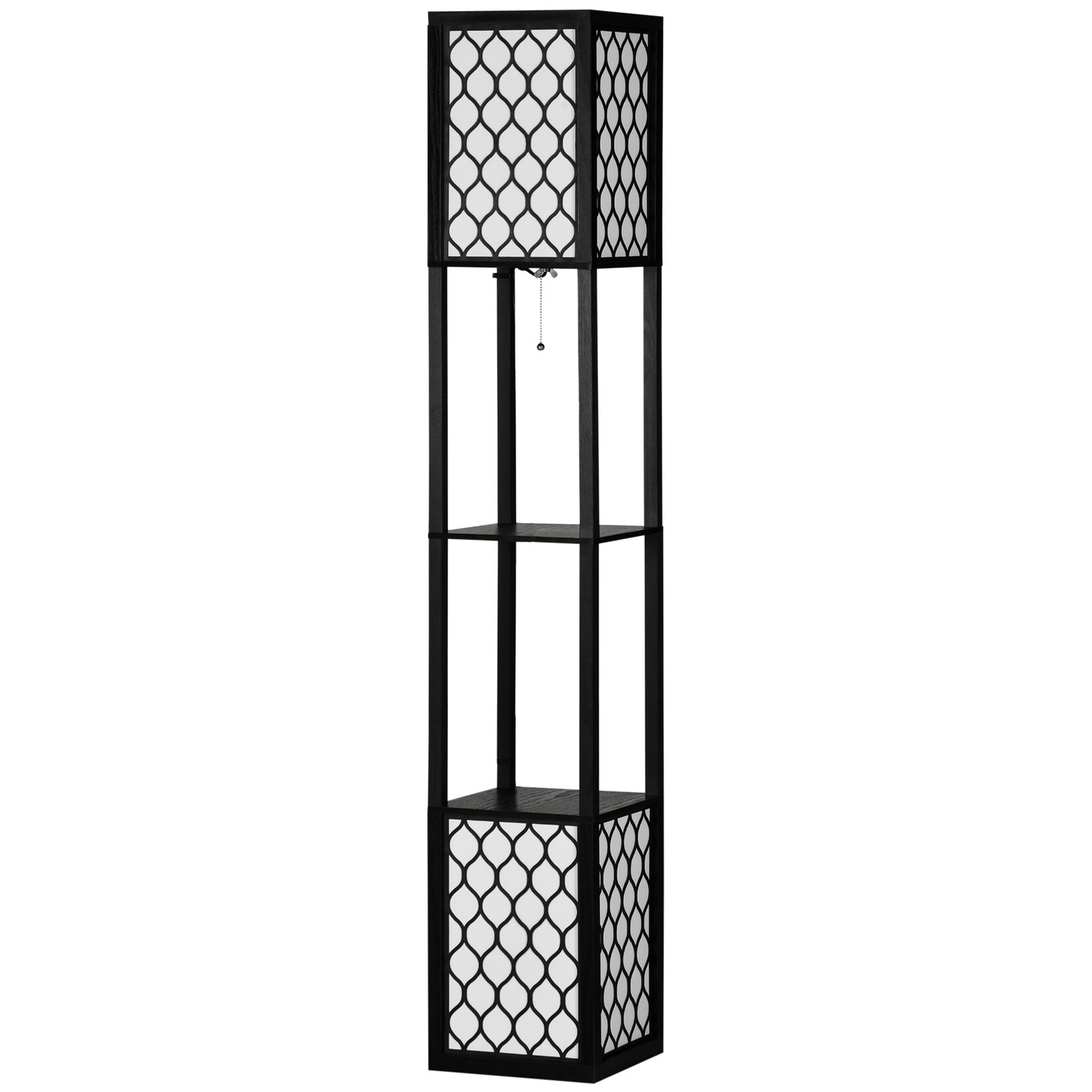 HOMCOM Stehleuchte MDF, PP, Terylen-Baumwolle | 04255633510990