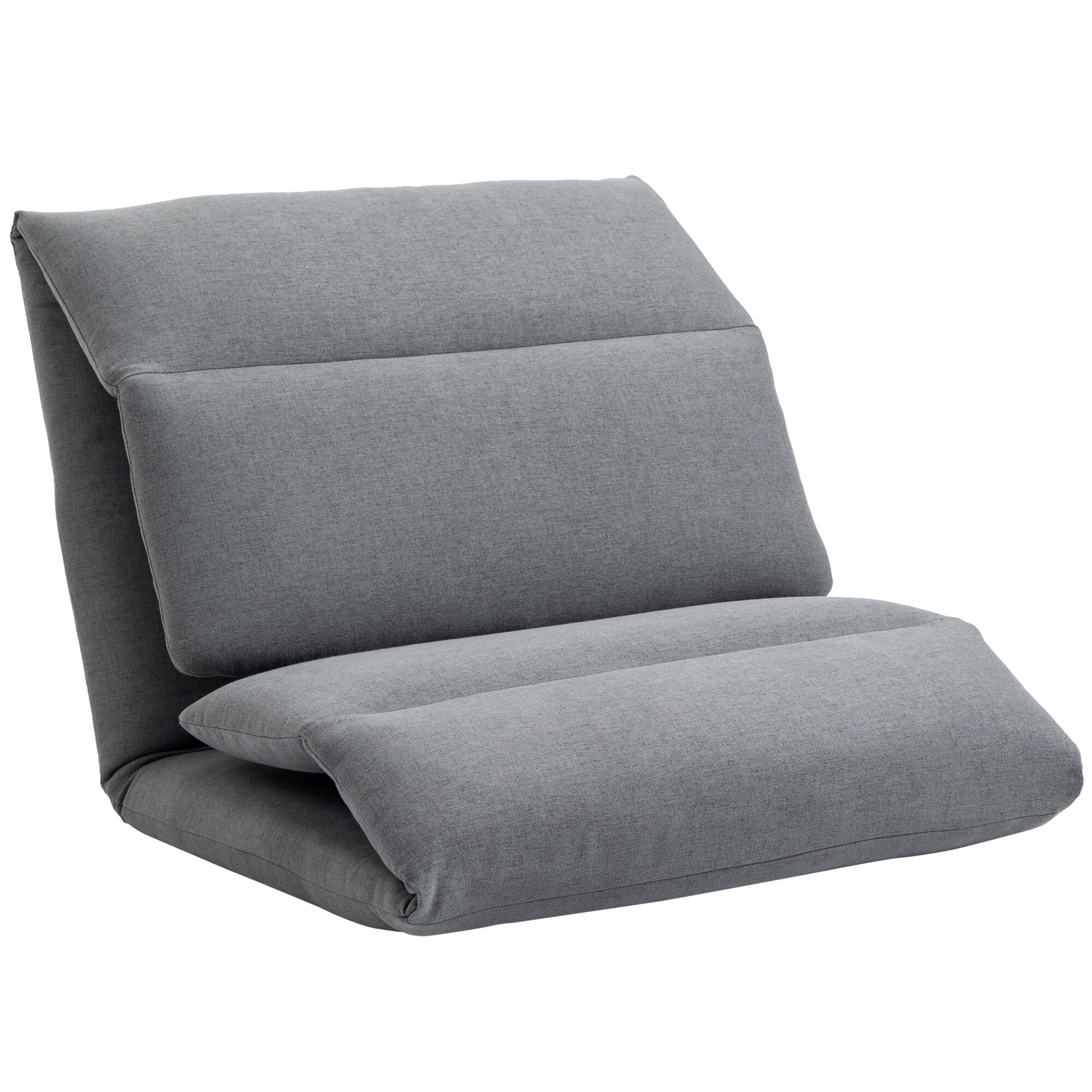 HOMCOM Bodensofa Stahl, Schaumstoff, Leinenimitat (100% Polyester) - Bild 1