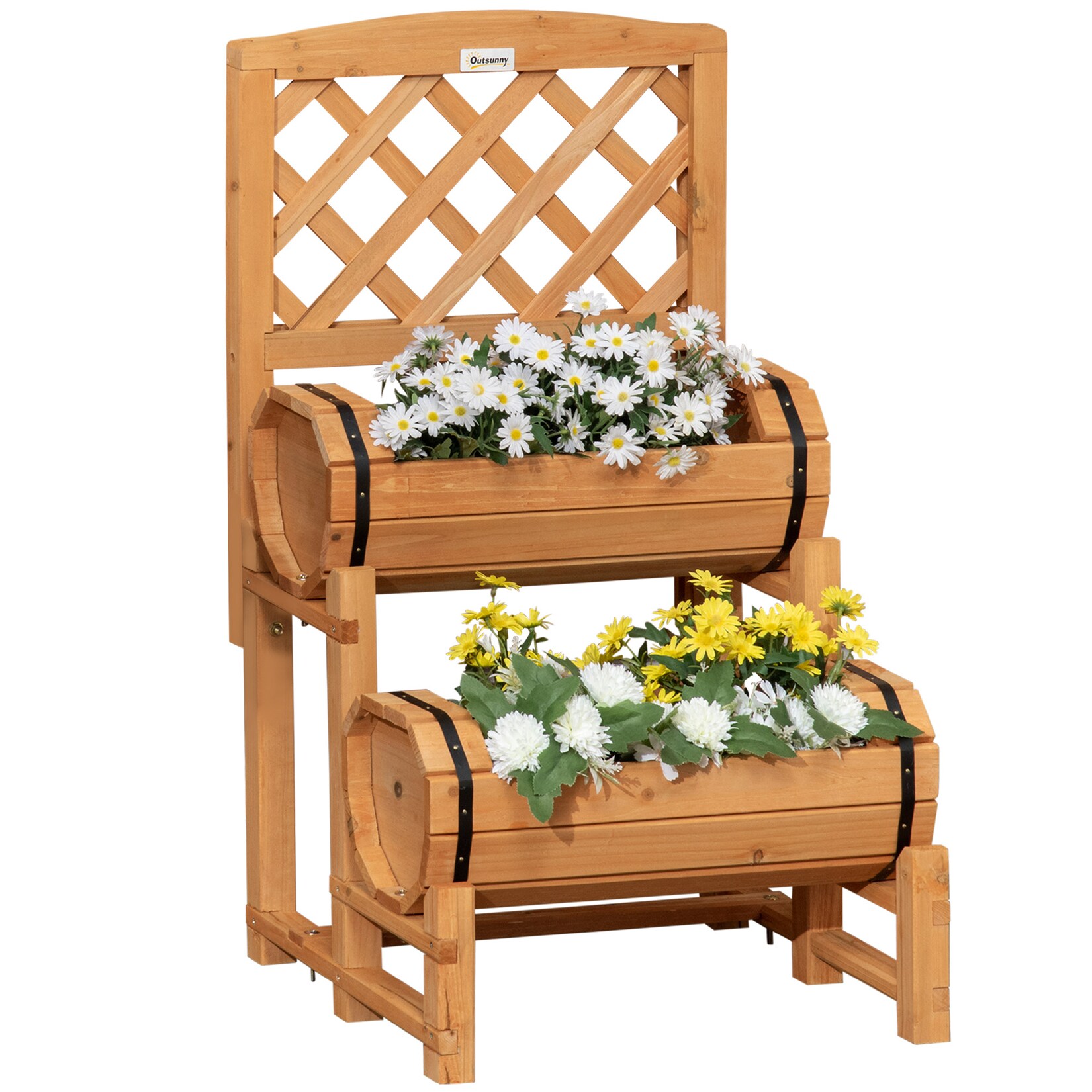 Outsunny Blumenkasten Tannenholz | 04255633513519