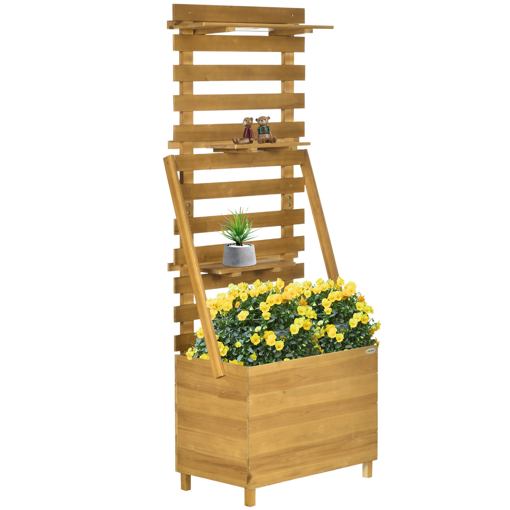 Outsunny Gartenbeet Tannenholz | 04255633516855