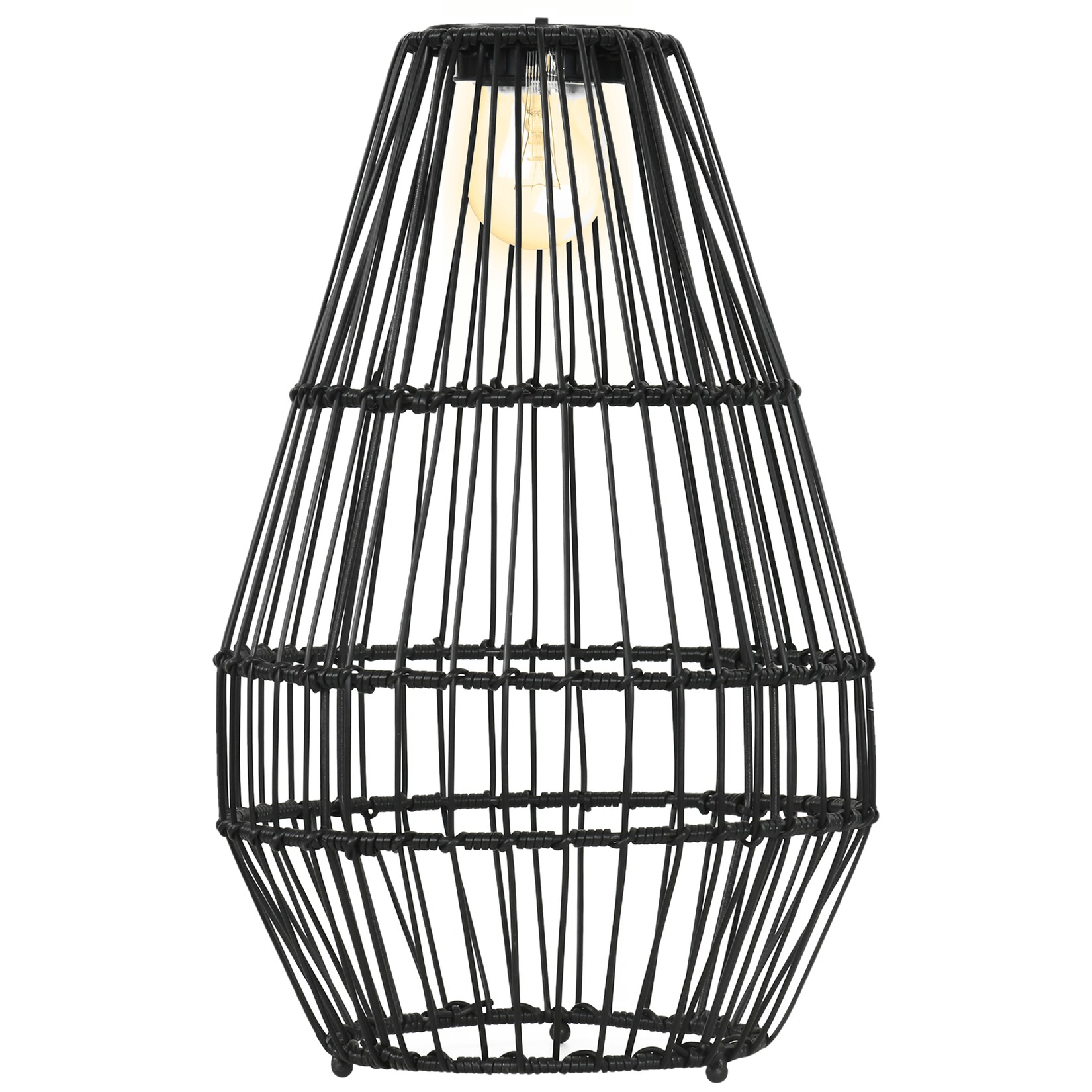 Outsunny Solarlampe Stahl, PE Rattan | 04255633515889