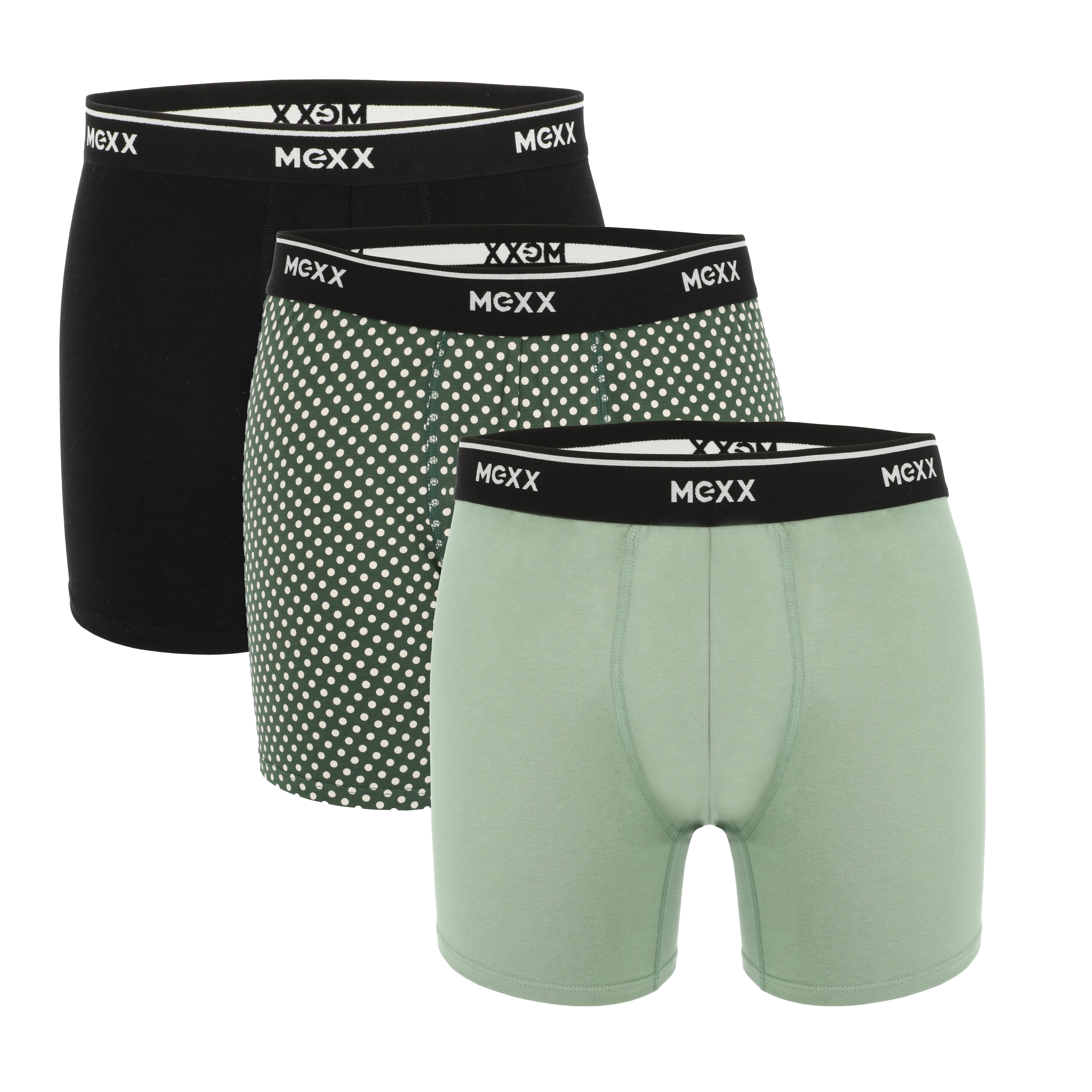 Mexx Herren Retroshorts Schwarz/Dunkelgr&uuml;n Gr. M - Bild 1