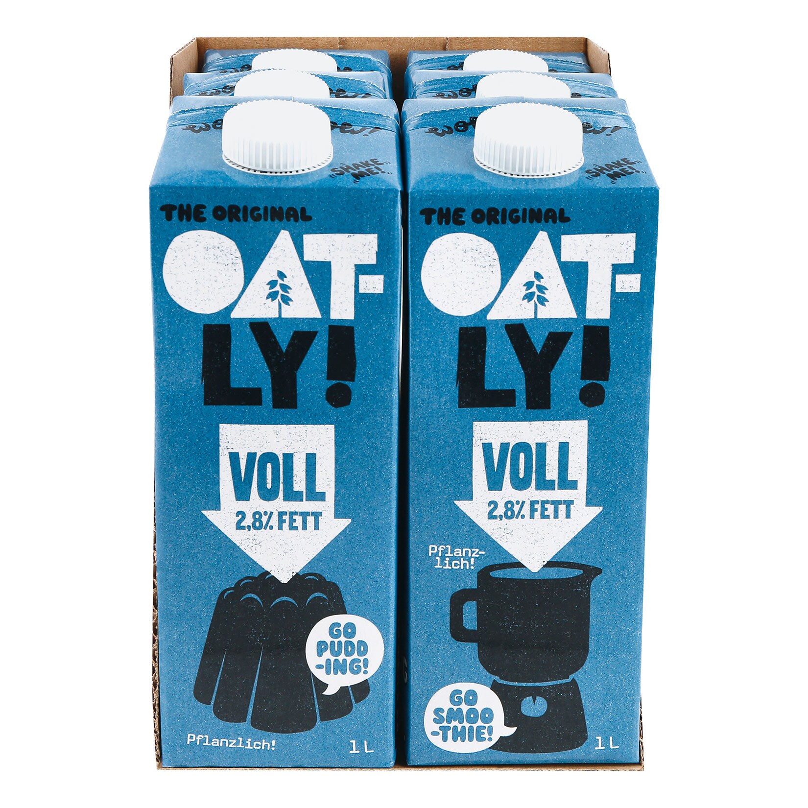 Oatly Haferdrink Voll 2,8 % 1 Liter, 6er Pack - Bild 1