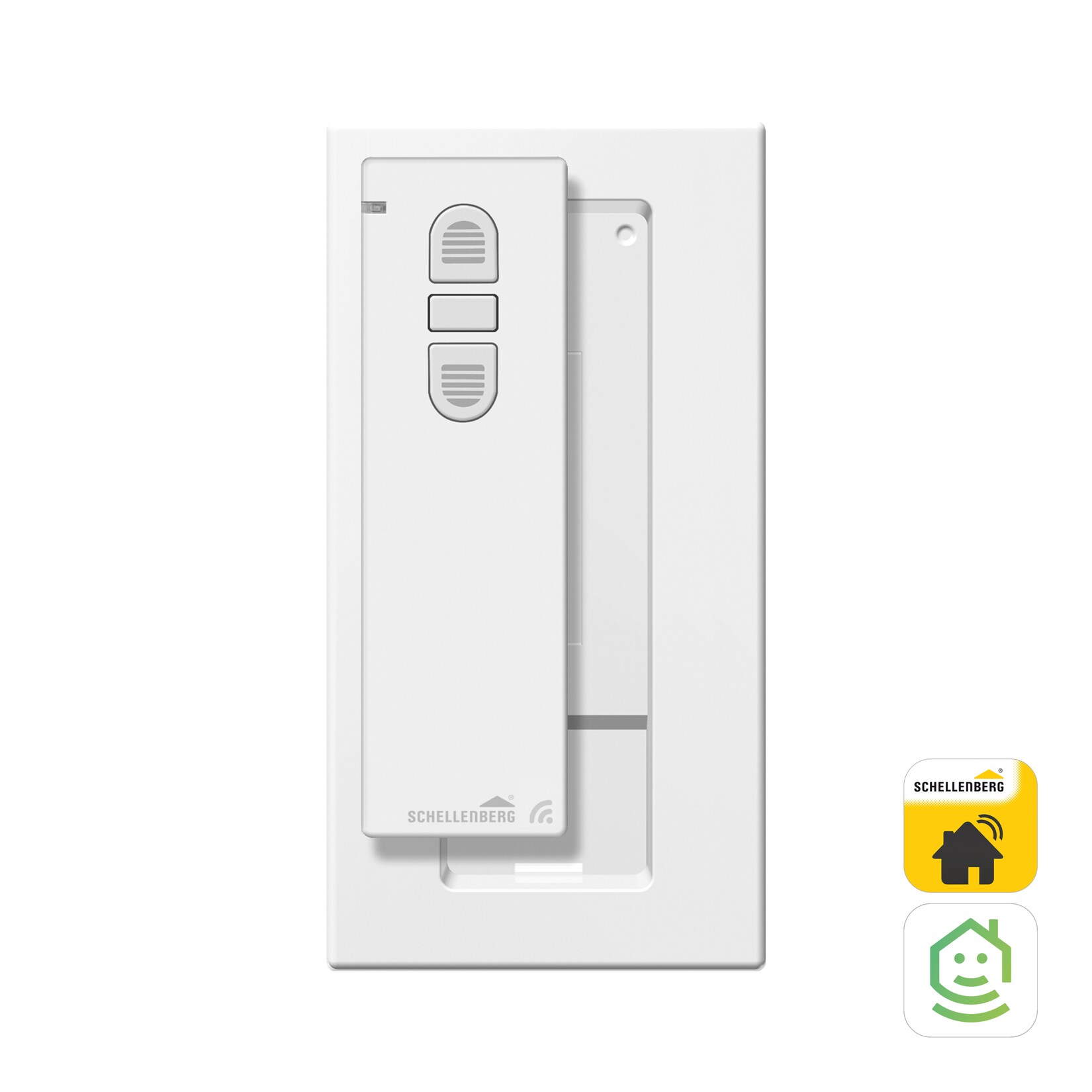 Schellenberg Funk-Handsender 1-Kanal mit Wandhalterung, weiß | 04003971200154