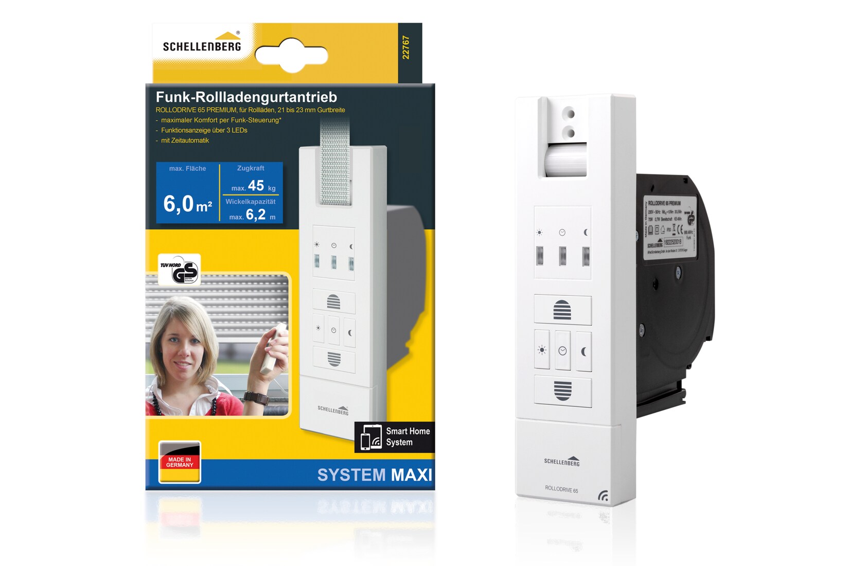 Schellenberg Rolladengurtantrieb RolloDrive 65 Premium | 04003971227670