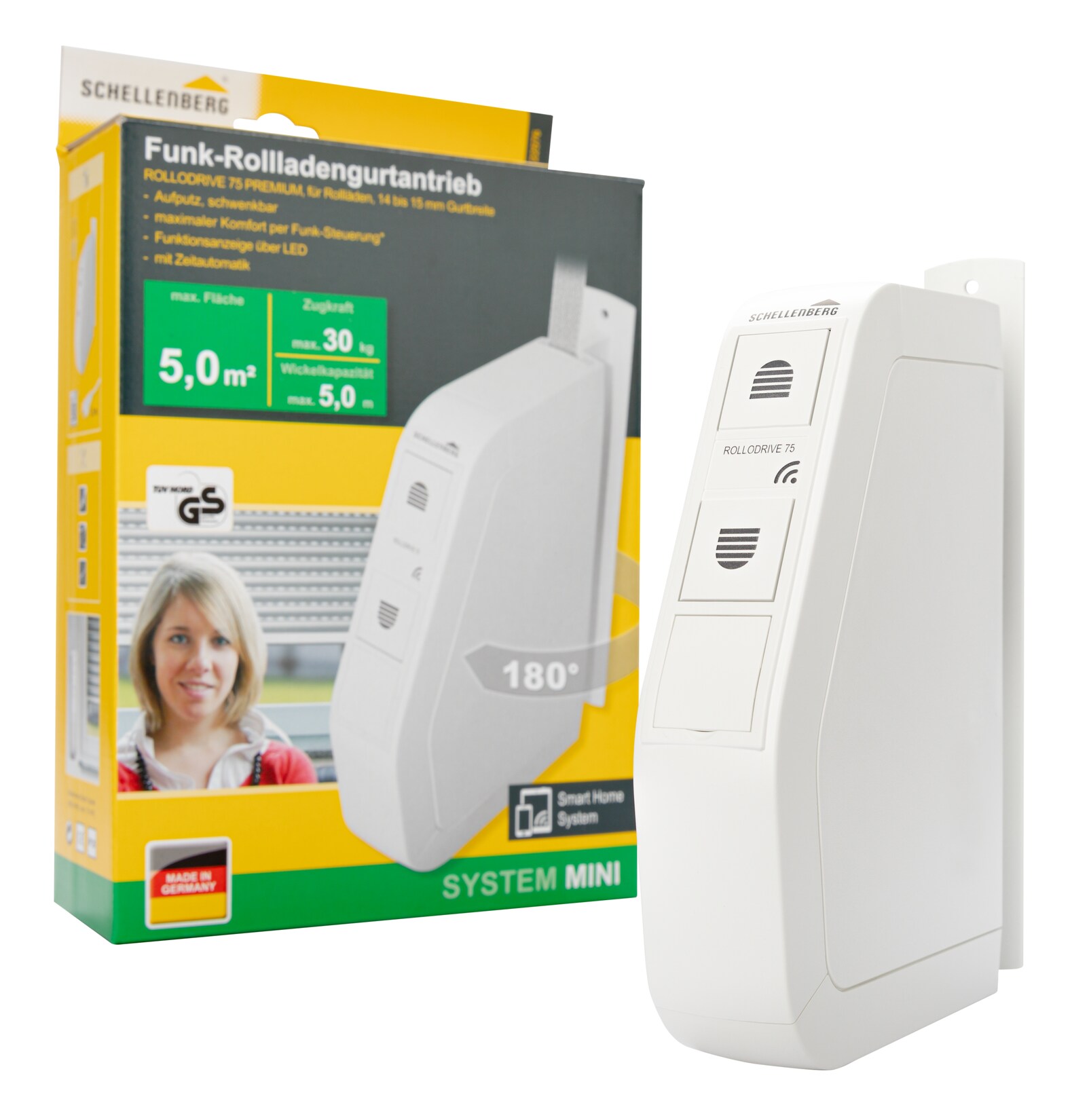 Schellenberg Rolladengurtantrieb RolloDrive 75 Premium | 04003971225768