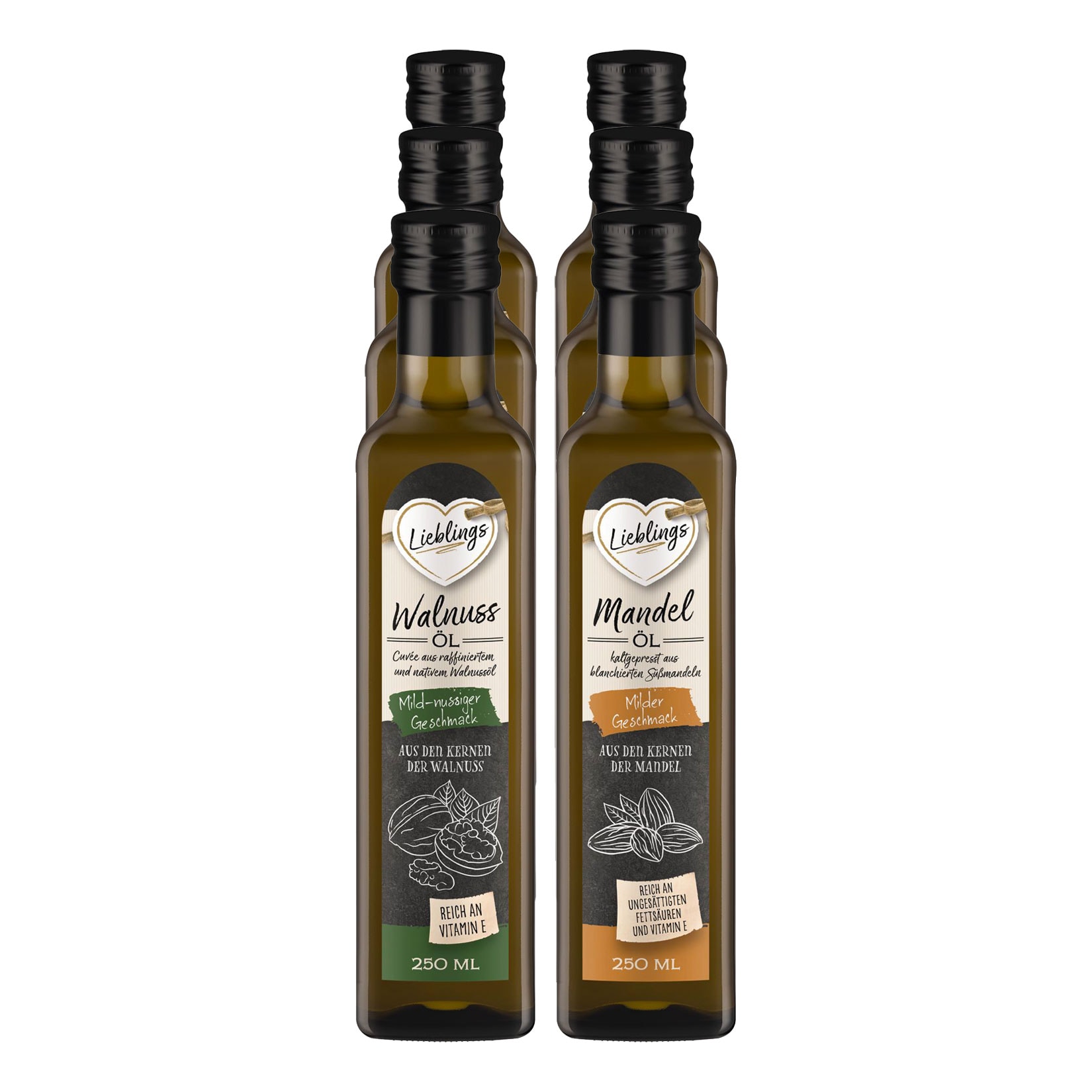 Lieblings &Ouml;l 250 ml, verschiedene Sorten, 6er Pack - Bild 1