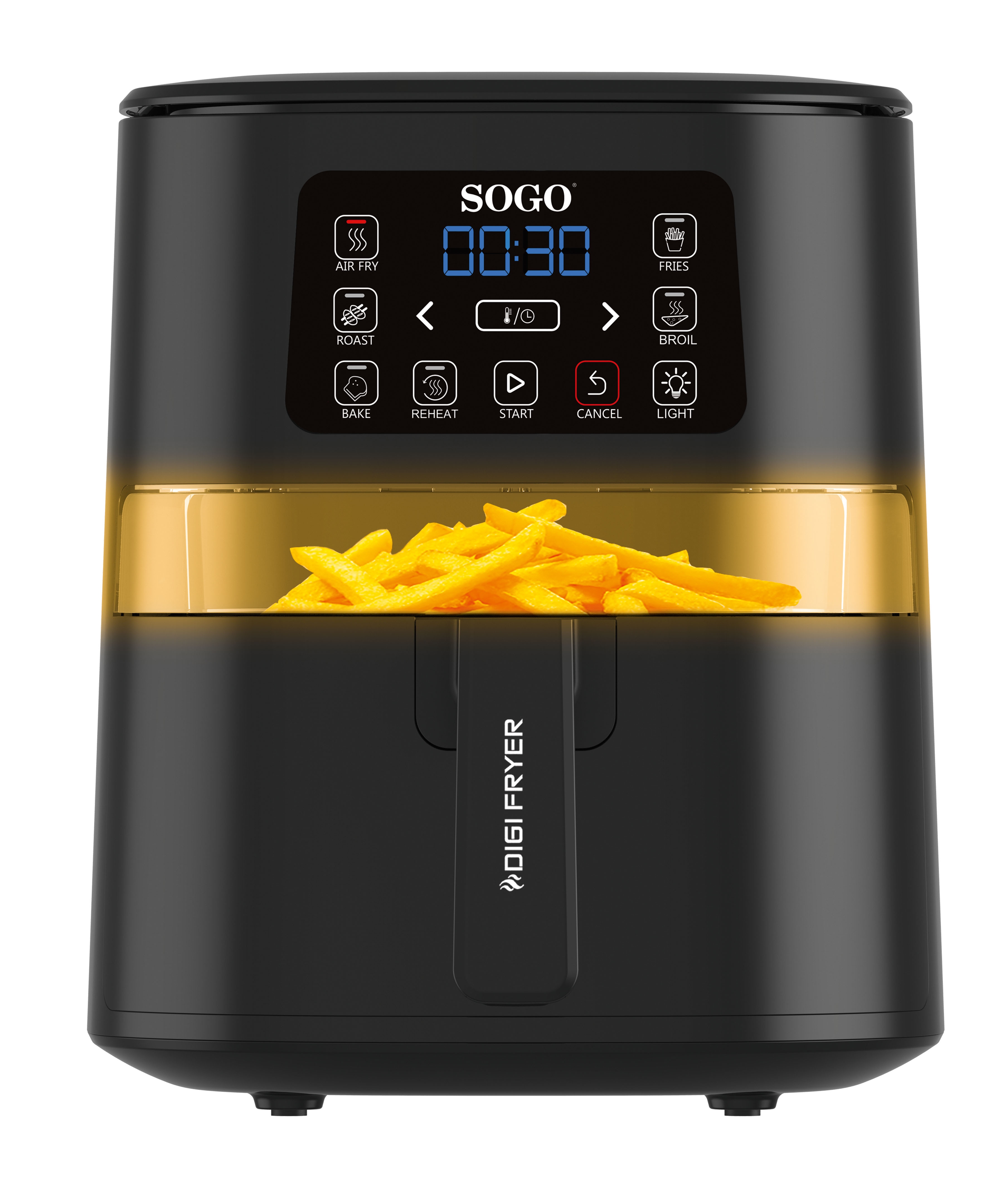 SOGO ELEKTRISCHE HEI&szlig;LUFTFRITTEUSE 4 L KAPAZIT&Auml;T - Bild 1