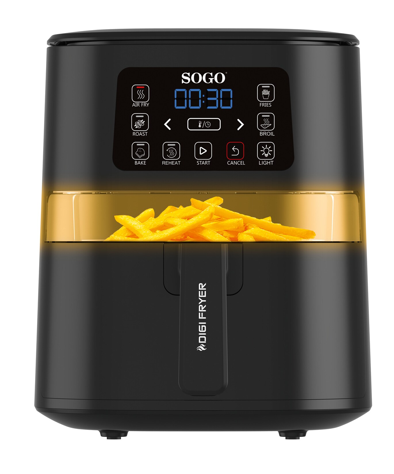 SOGO ELEKTRISCHE HEIßLUFTFRITTEUSE 4 L KAPAZITÄT | 08425490137630