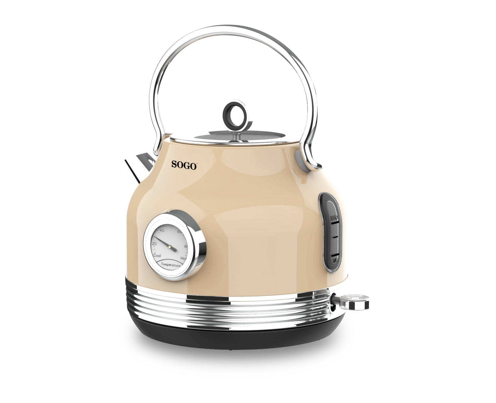 SOGO RETRO Serie Wasserkocher beige 1.8 L Kapazität | 08425490137616