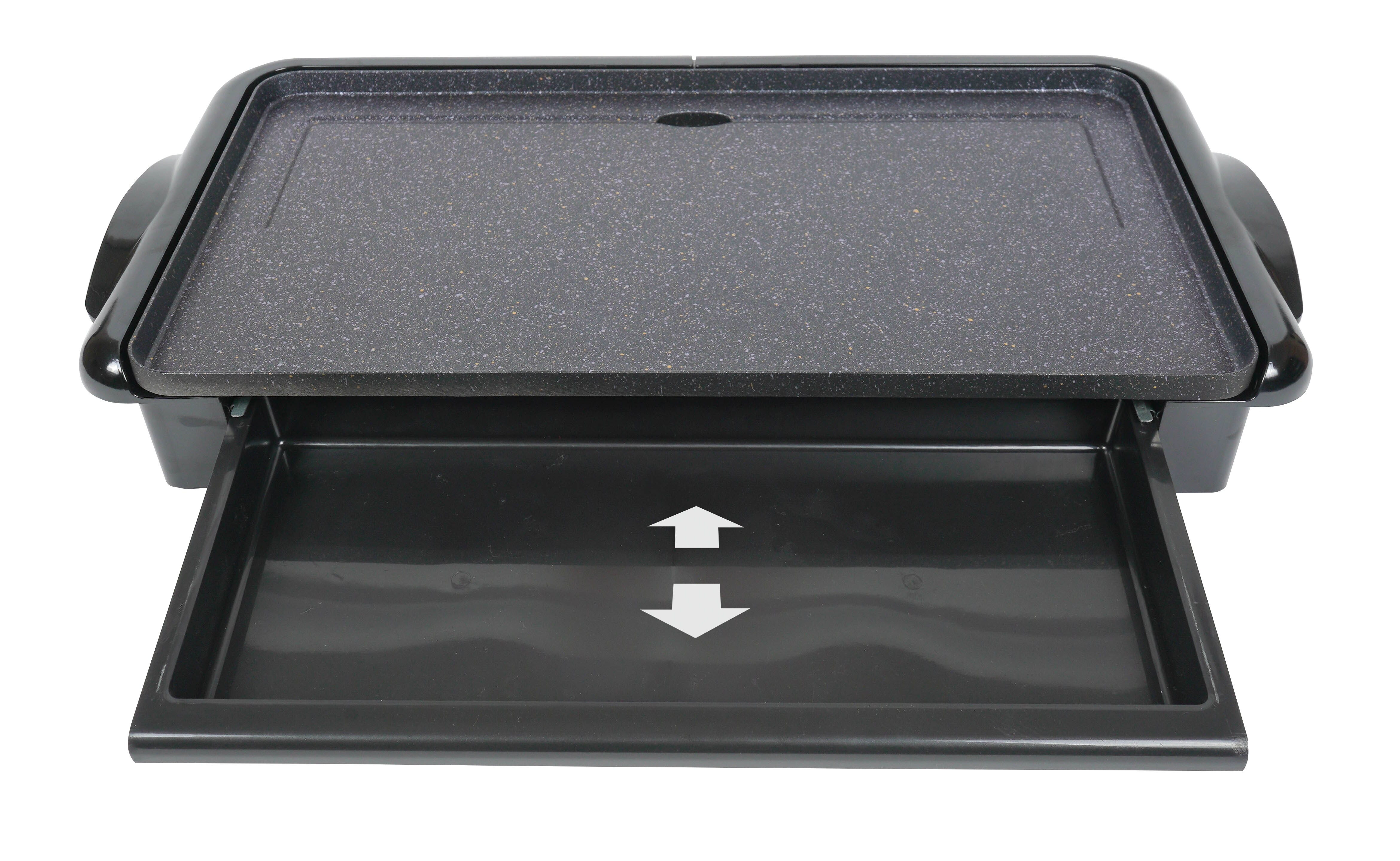 SOGO Elektrischer Tischgrill mit Stone-Finish-Beschichtung - 46x26CM - 2000W - Bild 1