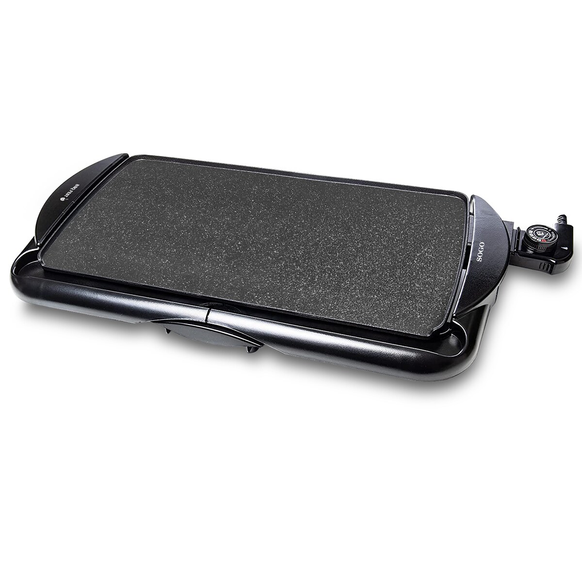SOGO Elektrischer Tischgrill mit Stone-Finish-Beschichtung – 48x26cm – 2000W | 08425490137579