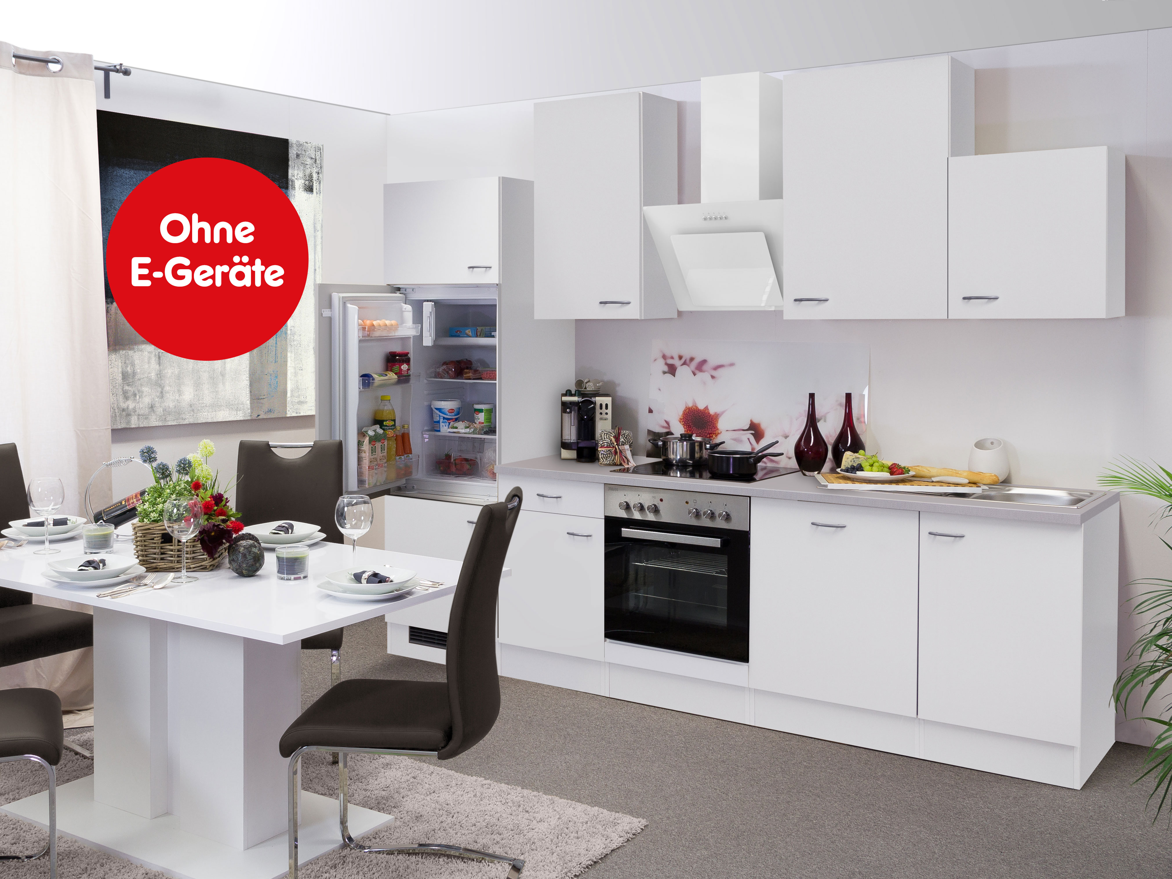 Flex-Well K&uuml;chenzeile ohne E-Ger&auml;te 280 cm L-280-2307-000 Wito - Bild 1