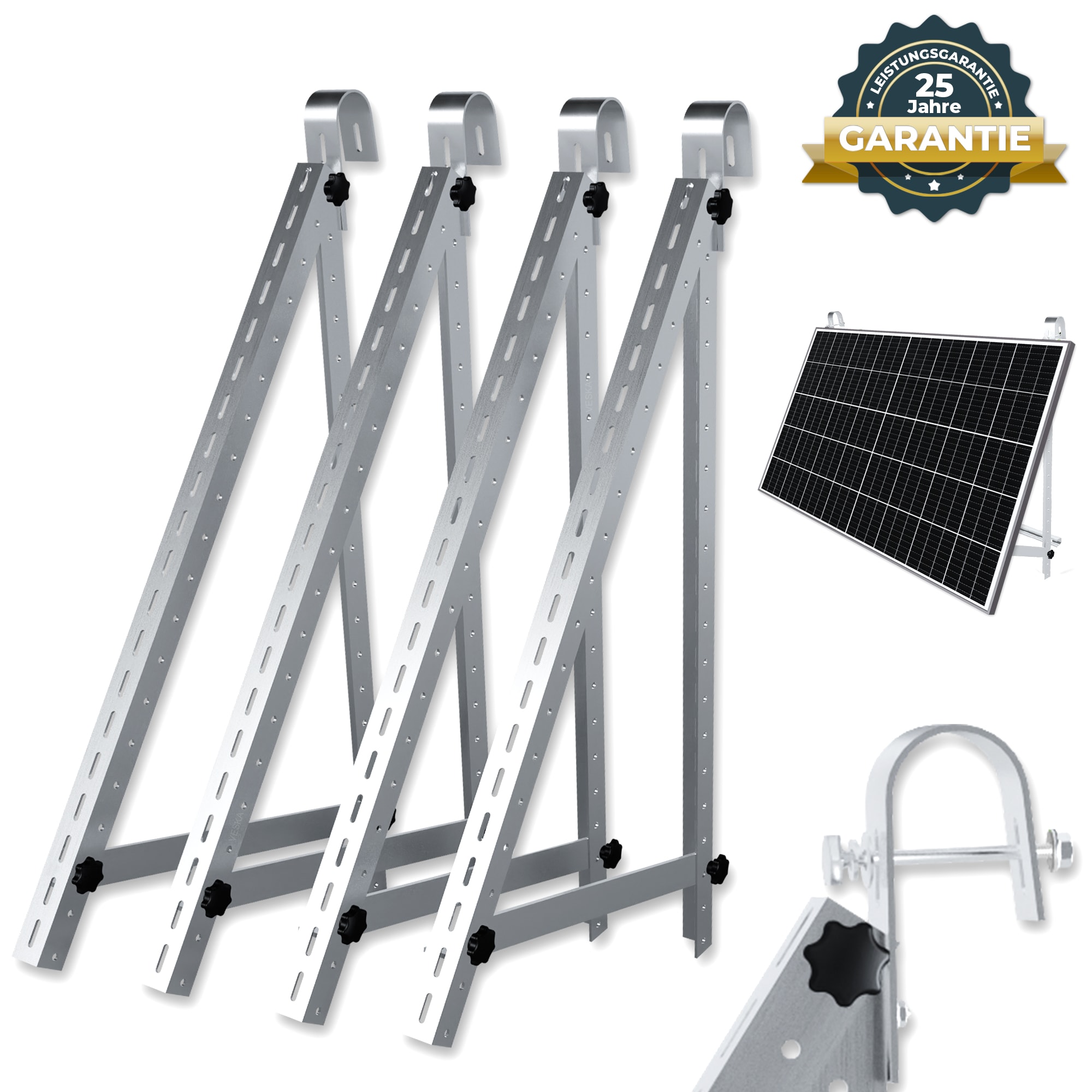 Balkon- Haken Montagehalterung Set -versch. Ausf&uuml;hrungen - Bild 1