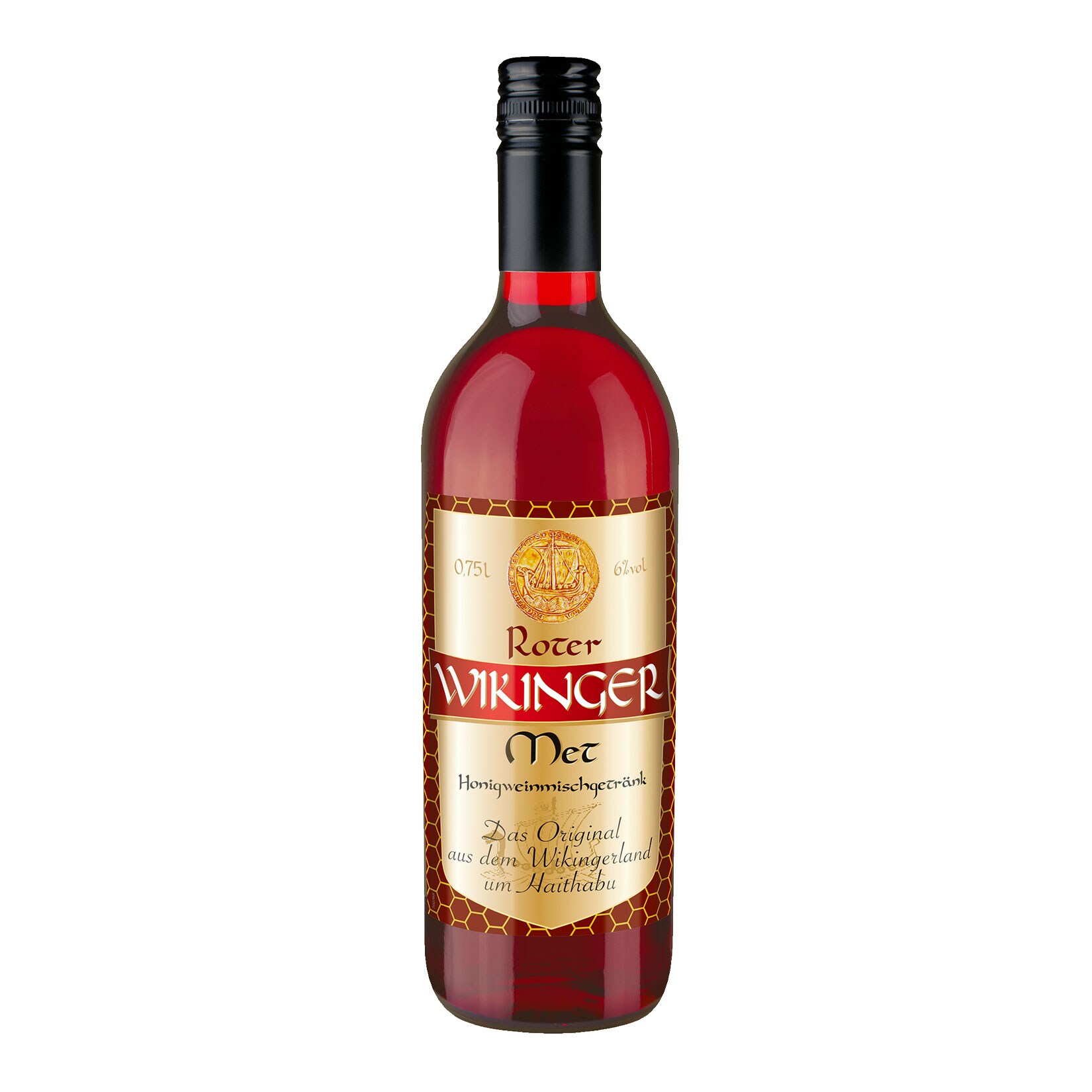 Wikinger Met Rot Honigweinmischgetr&auml;nk 6,0 % vol 0,75 Liter - Bild 1