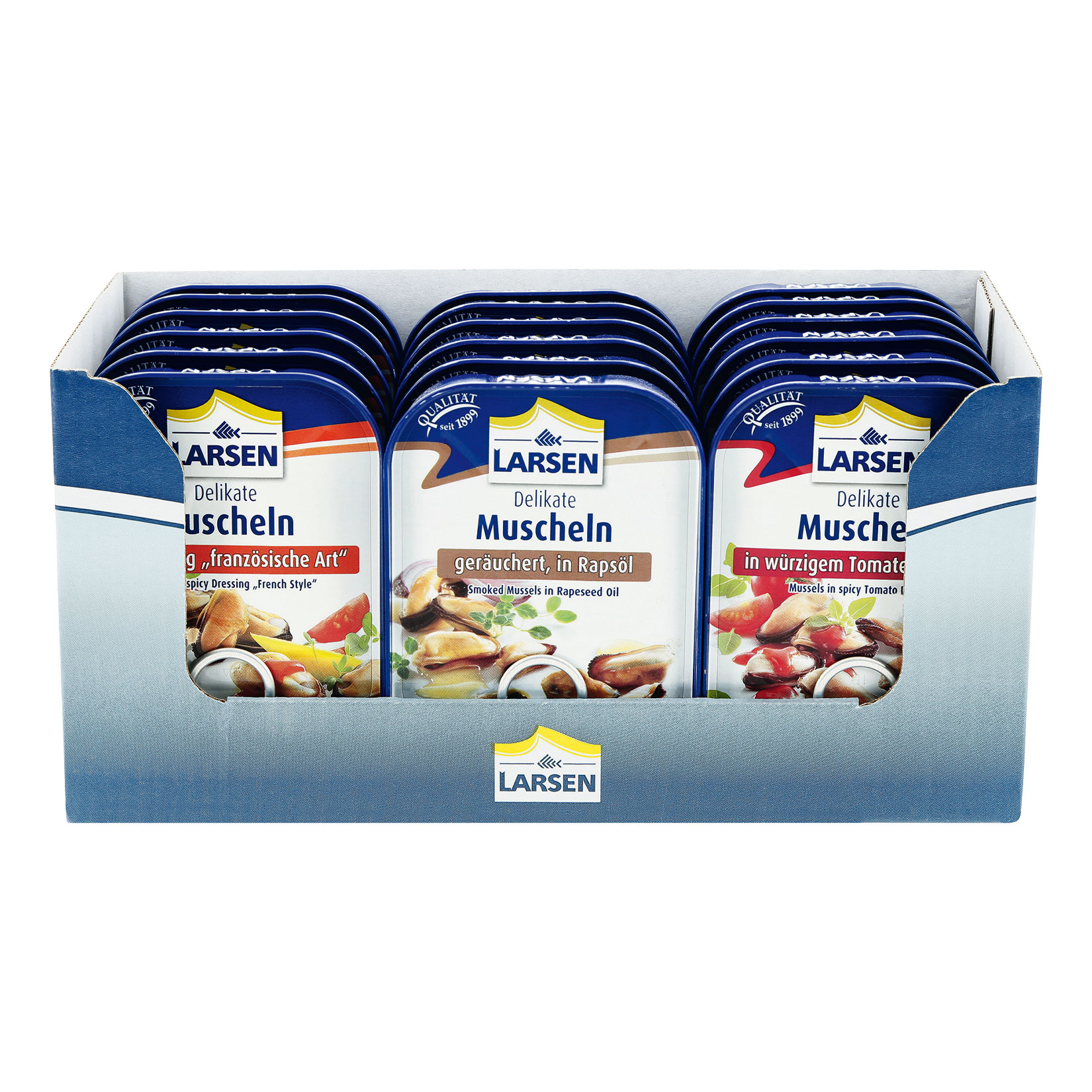 Larsen Muscheln verschiedene Sorten 110 g, 18er Pack - Bild 1