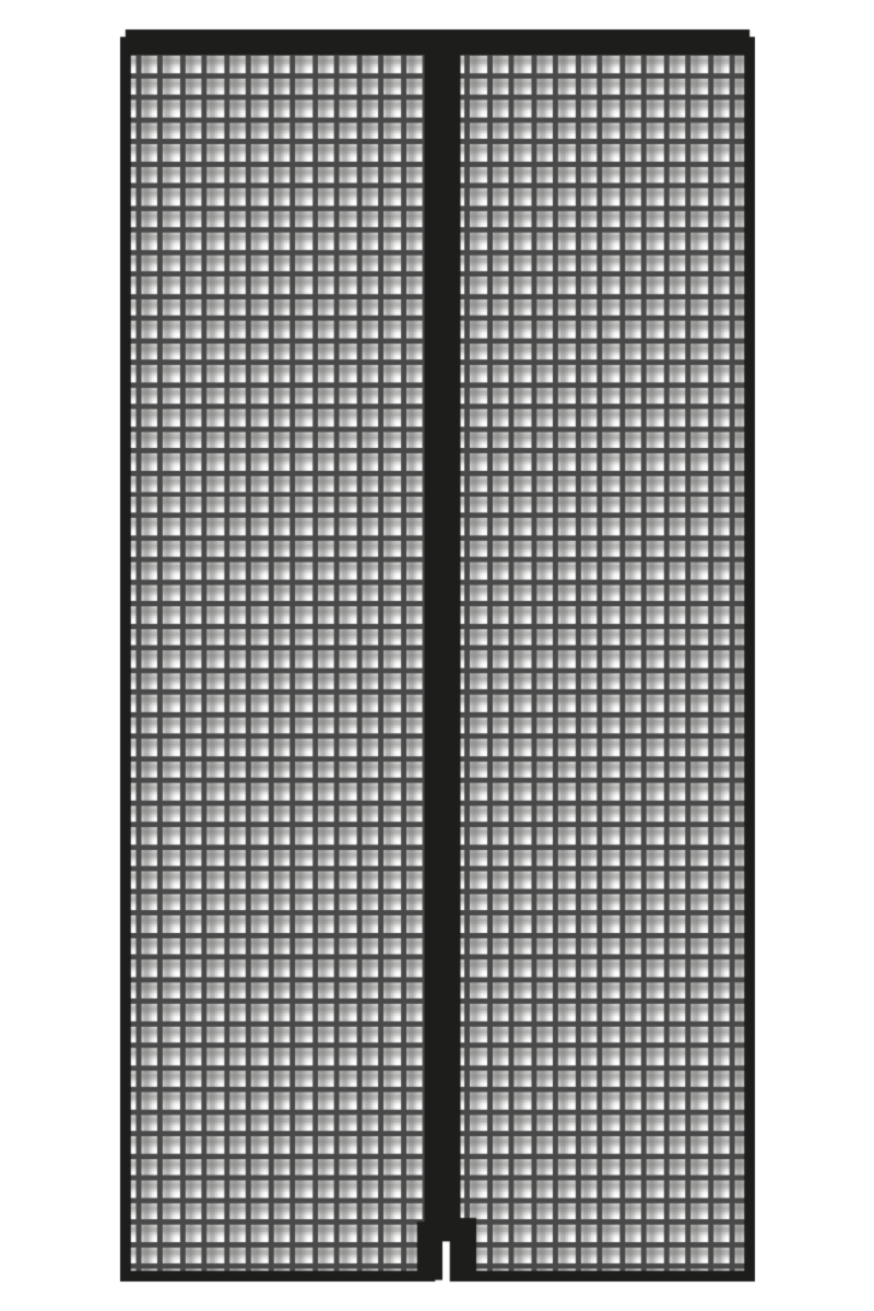Schellenberg Fliegengitter-Magnetvorhang, 90 x 210 cm, anthrazit - Bild 1