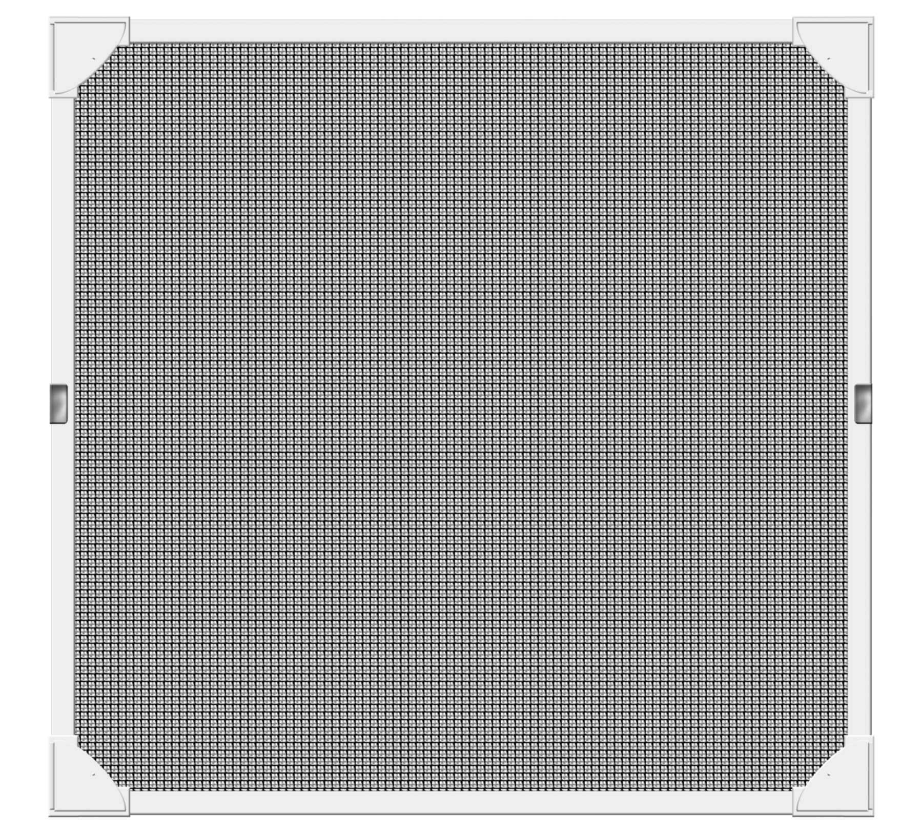 Schellenberg Fliegengitter-Magnetrahmen mit Fiberglasgewebe, wei&szlig;, 100 x 120 cm - Bild 1