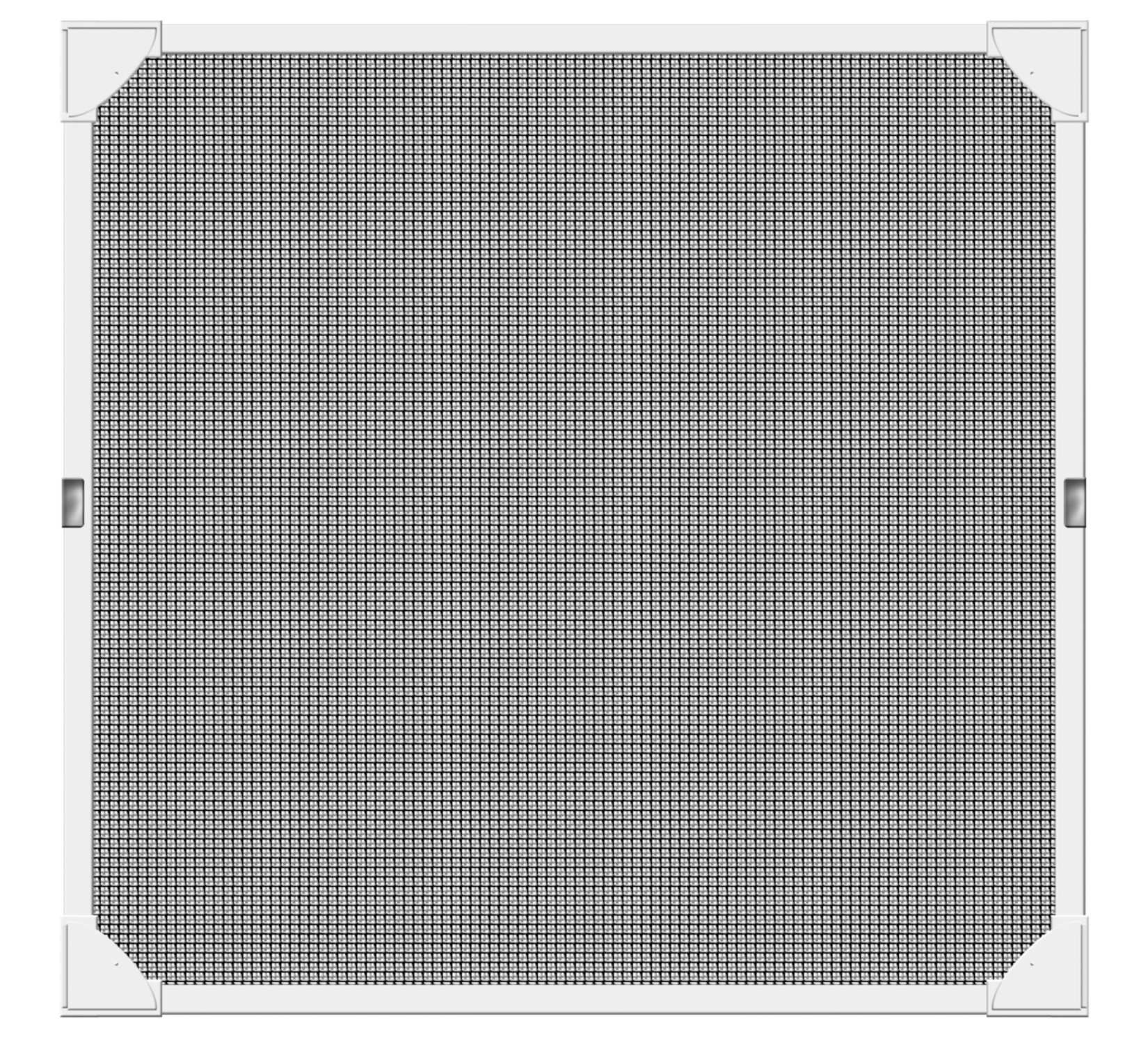 Schellenberg Fliegengitter-Magnetrahmen mit Fiberglasgewebe, weiß, 100 x 120 cm