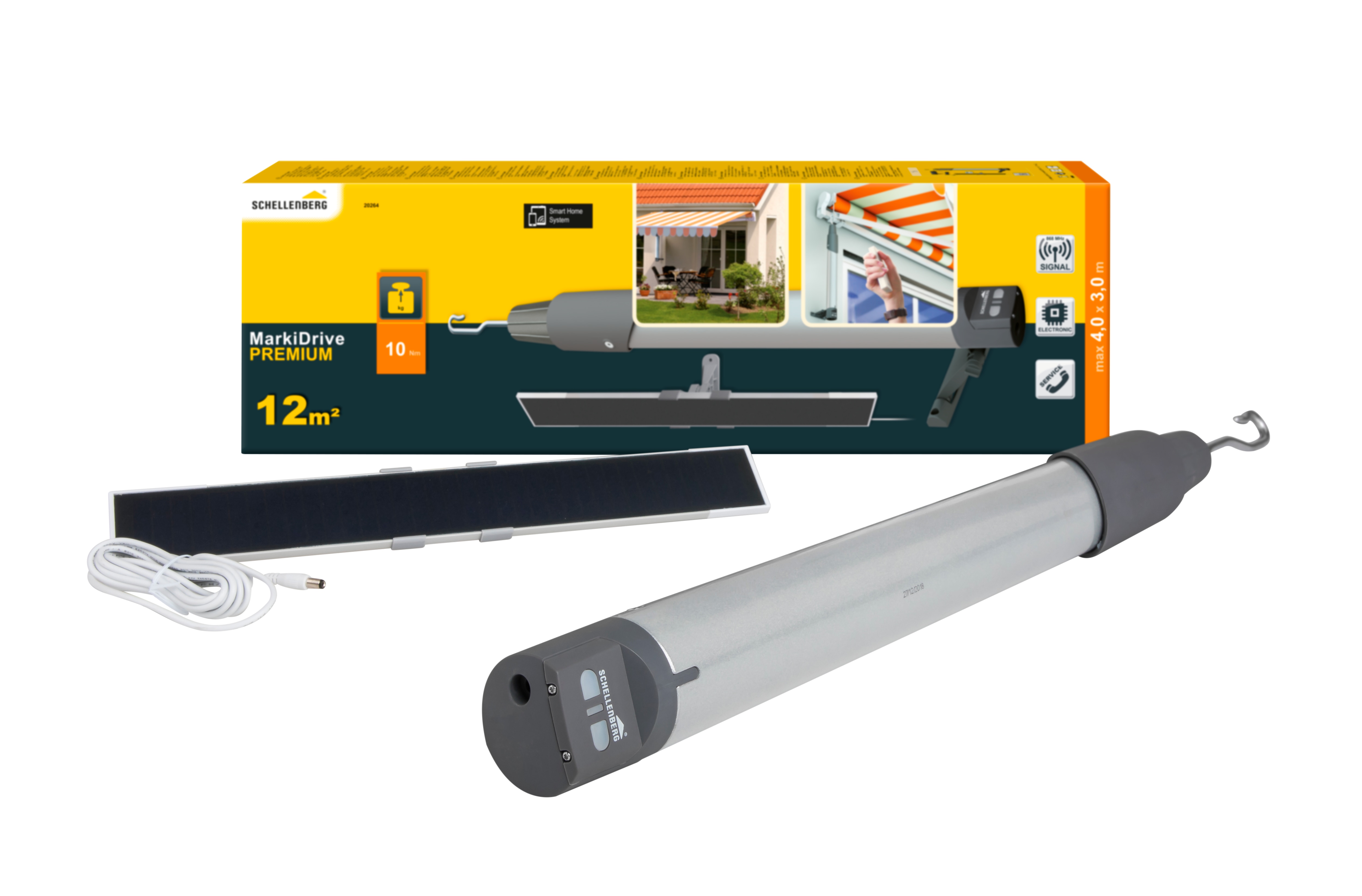 Schellenberg Markisenantrieb PREMIUM mit Solarpanel - Bild 1