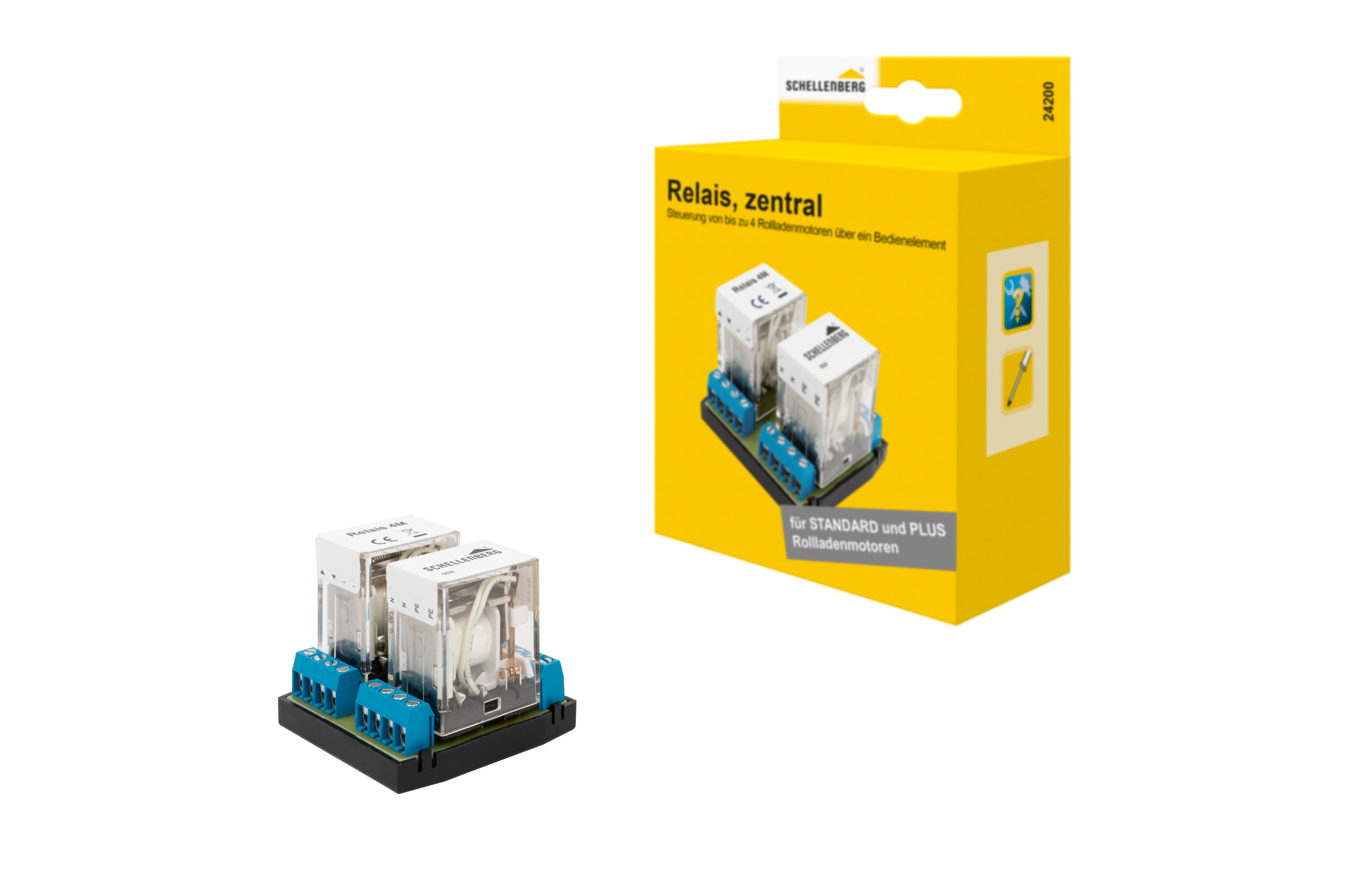 Schellenberg Rolladen-Relais zentral 4-fach - Bild 1