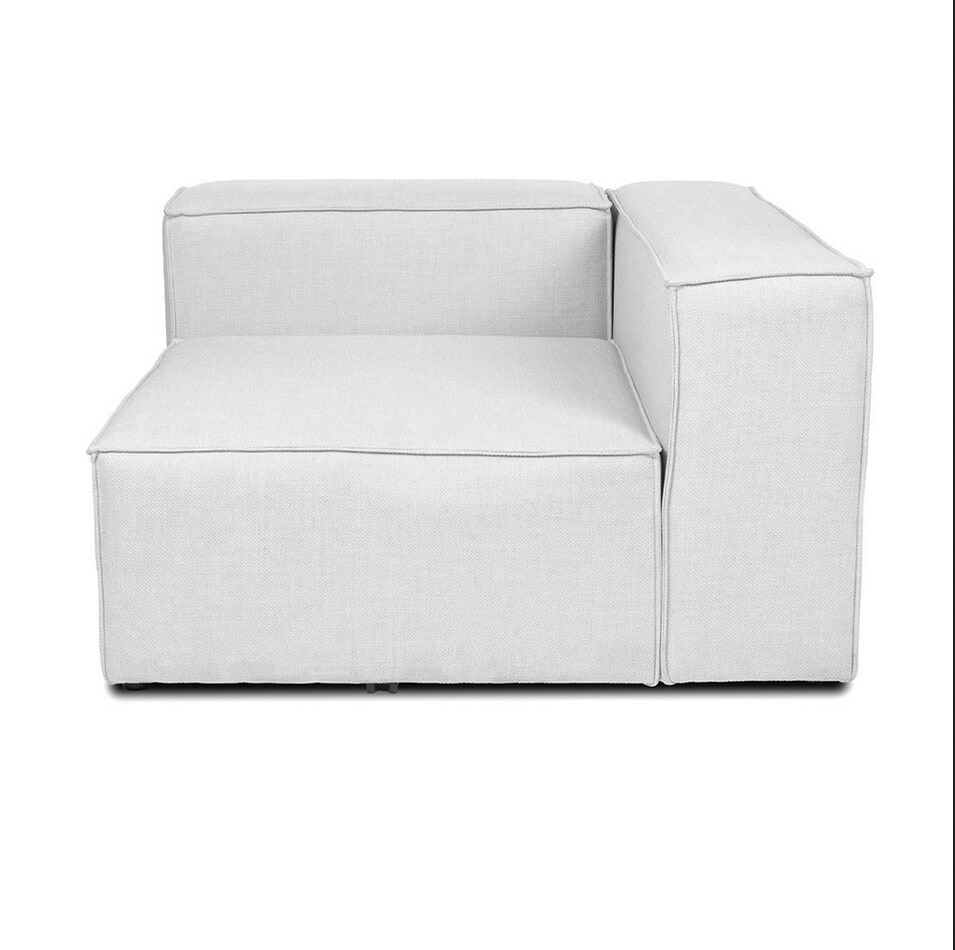 HOME DELUXE Modulares Sofa VERONA -versch. Ausf&uuml;hrungen - rechtes Ecksofa - hellgrau - Bild 1
