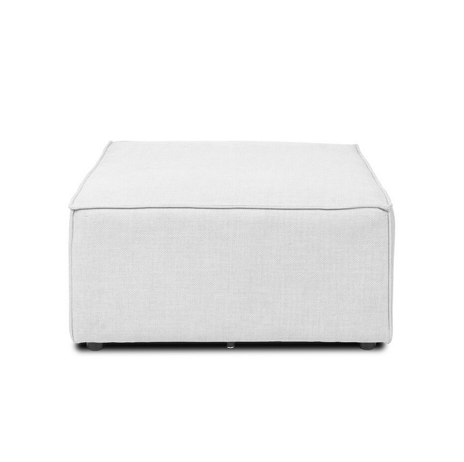 HOME DELUXE Modulares Sofa VERONA  -versch. Ausf&uuml;hrungen - Hocker - hellgrau - Bild 1