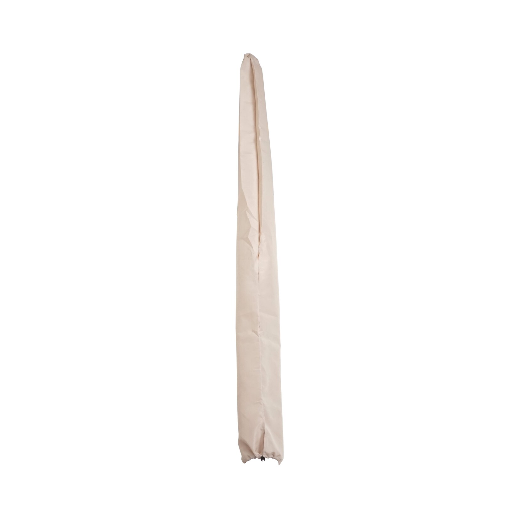 Schutzhülle für Holz-Sonnenschirm Lissabon 3m, Abdeckhülle Cover mit Kordelzug ~ creme | 04057651812885