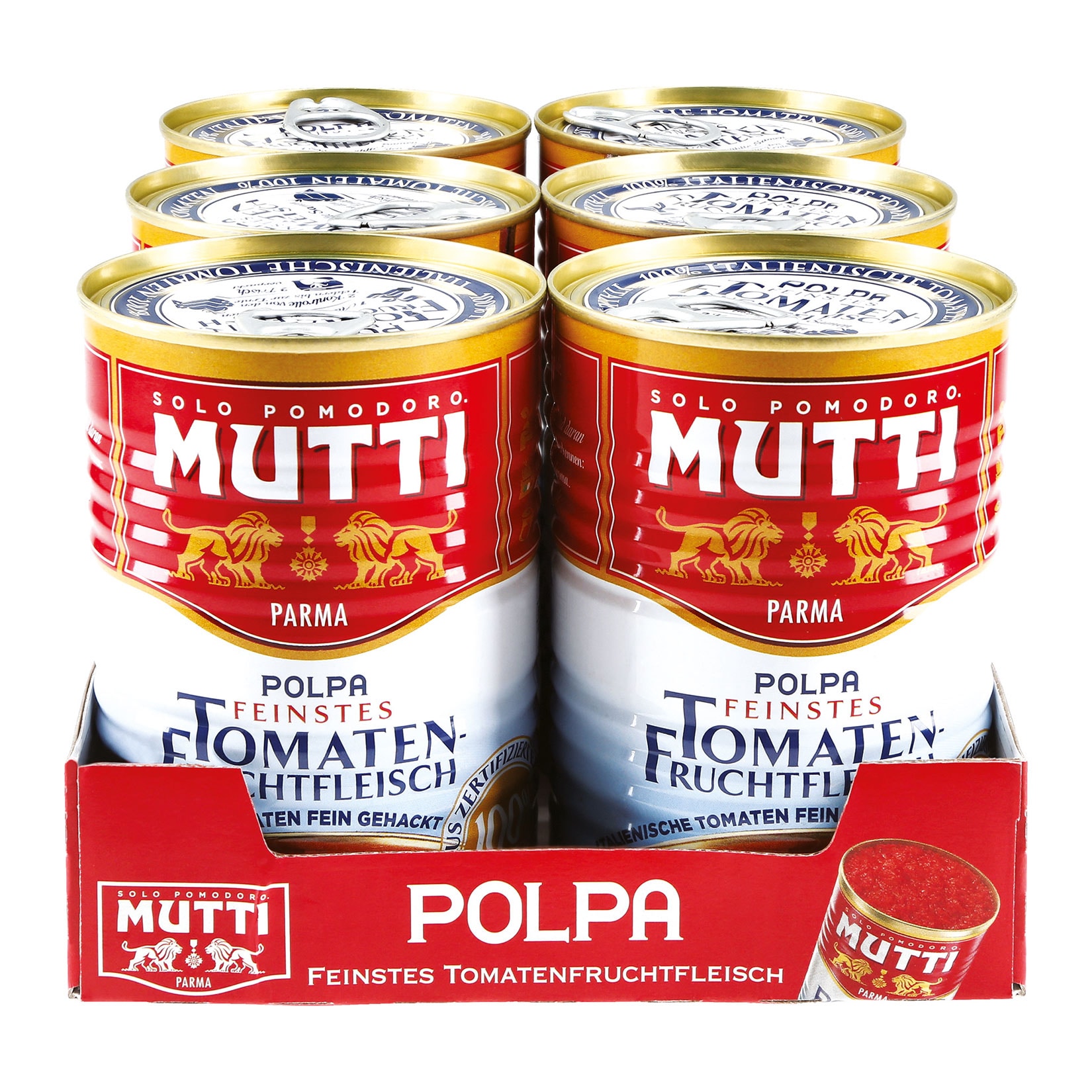 Mutti Polpa Feinstes Tomatenfruchtfleisch gehackt 400 g, 6er Pack - Bild 1
