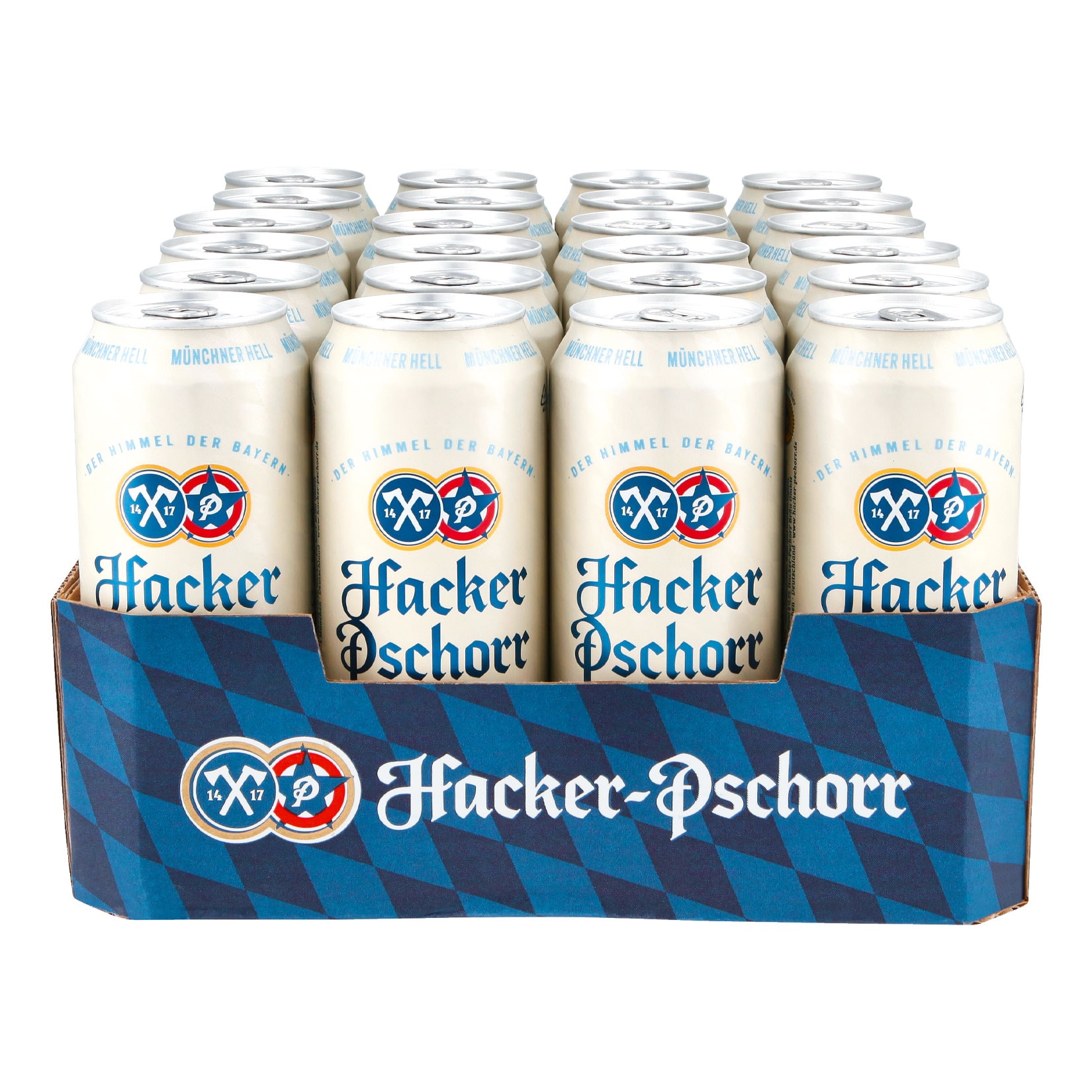 Hacker Pschorr M&uuml;nchner Hell 5,0 % vol 0,5 Liter Dose, 24er Pack - Bild 1