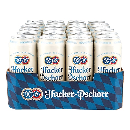 Hacker Pschorr Münchner Hell 5,0 % vol 0,5 Liter Dose, 24er Pack - Bild 1