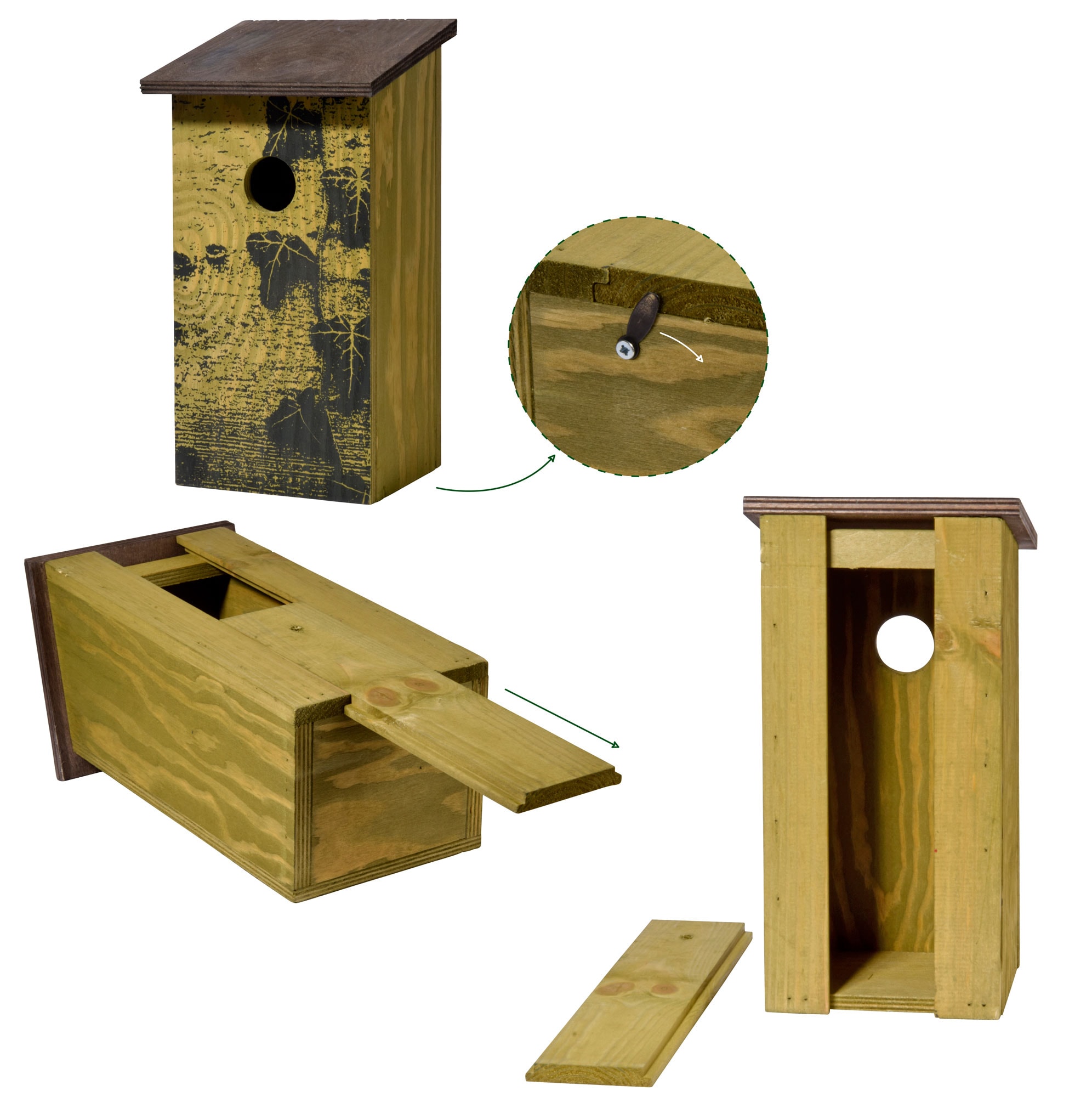 dobar Nistkasten mit Rindenoptik - versch. Ausf&uuml;hrungen - Bild 1