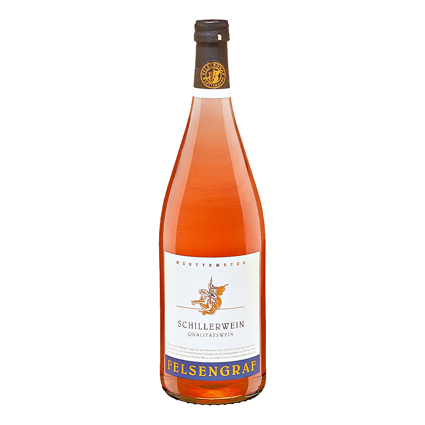 Felsengraf Schillerwein Qualit&auml;tswein 11,0 % vol 1 Liter - Bild 1