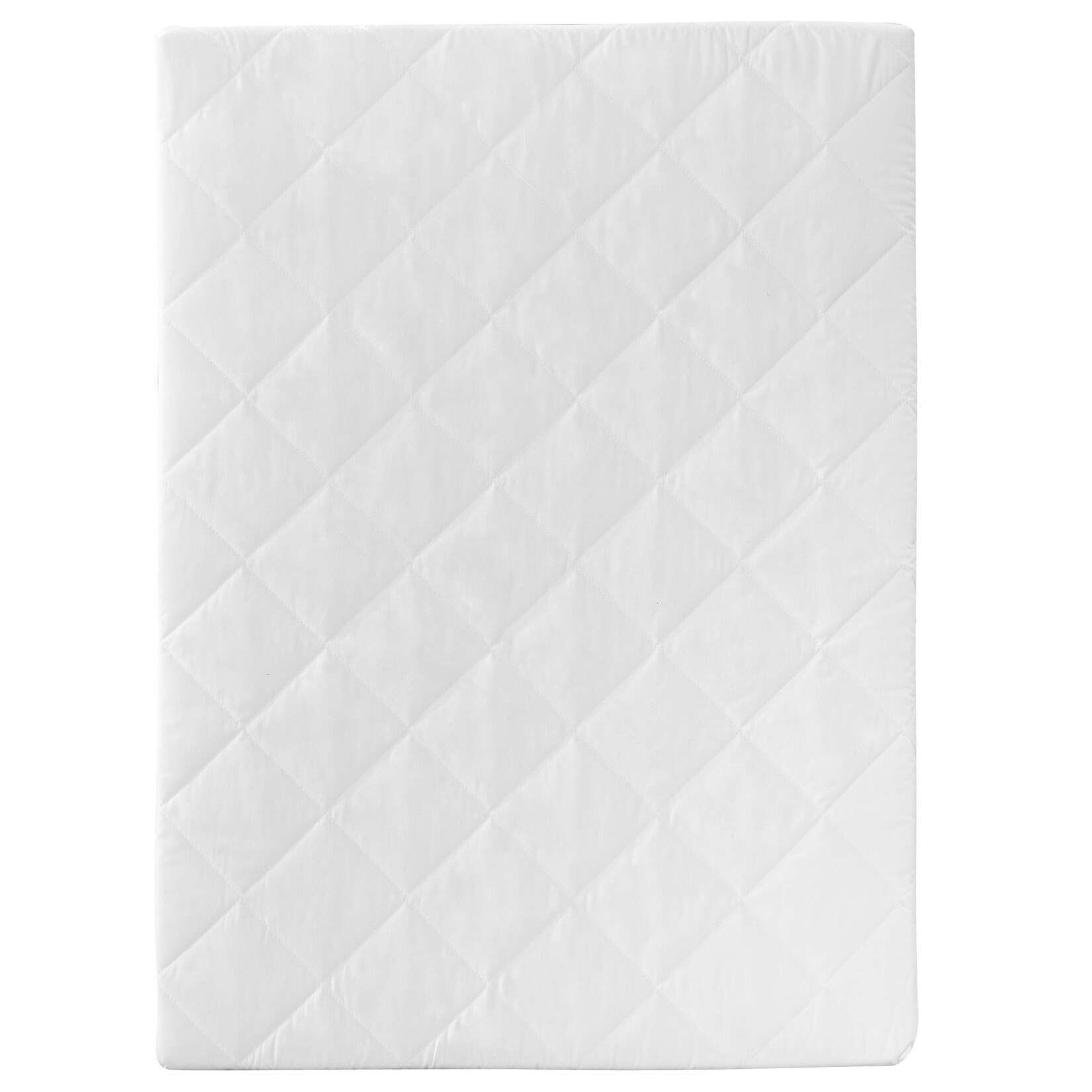 Laufgittermatratze für Laufgitter ca. 75 x 100 cm, Laufstall-Matratze weiß, gesteppt