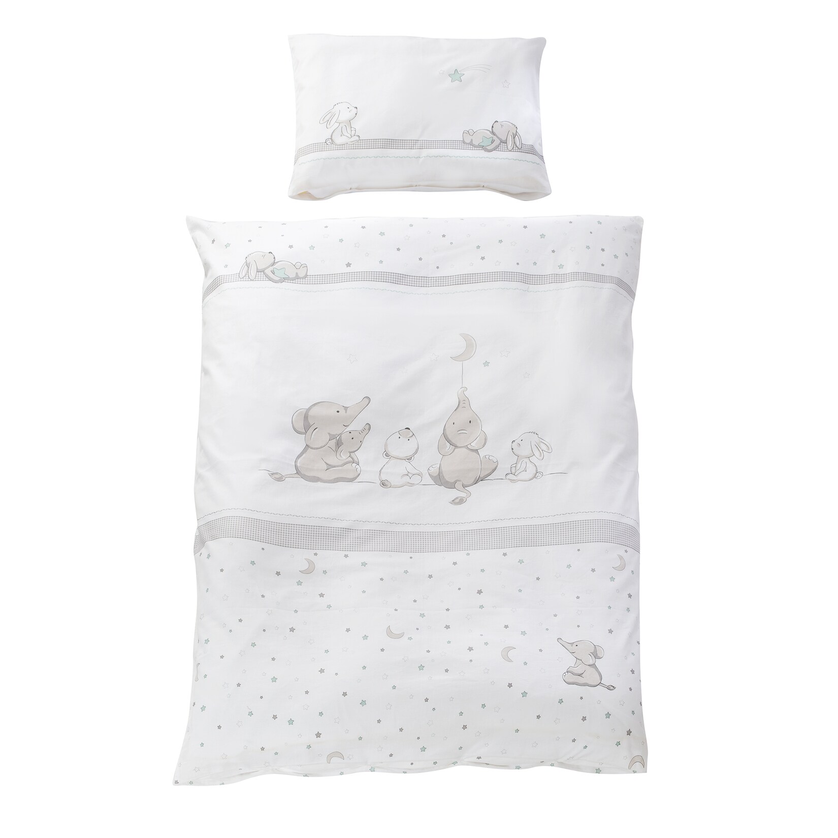 Wendebettwäsche ‚Sternenzauber‘, 2-tlg Kinderbettwäsche ca. 100 x 135 cm, 100 % Baumwolle | 04005317313917