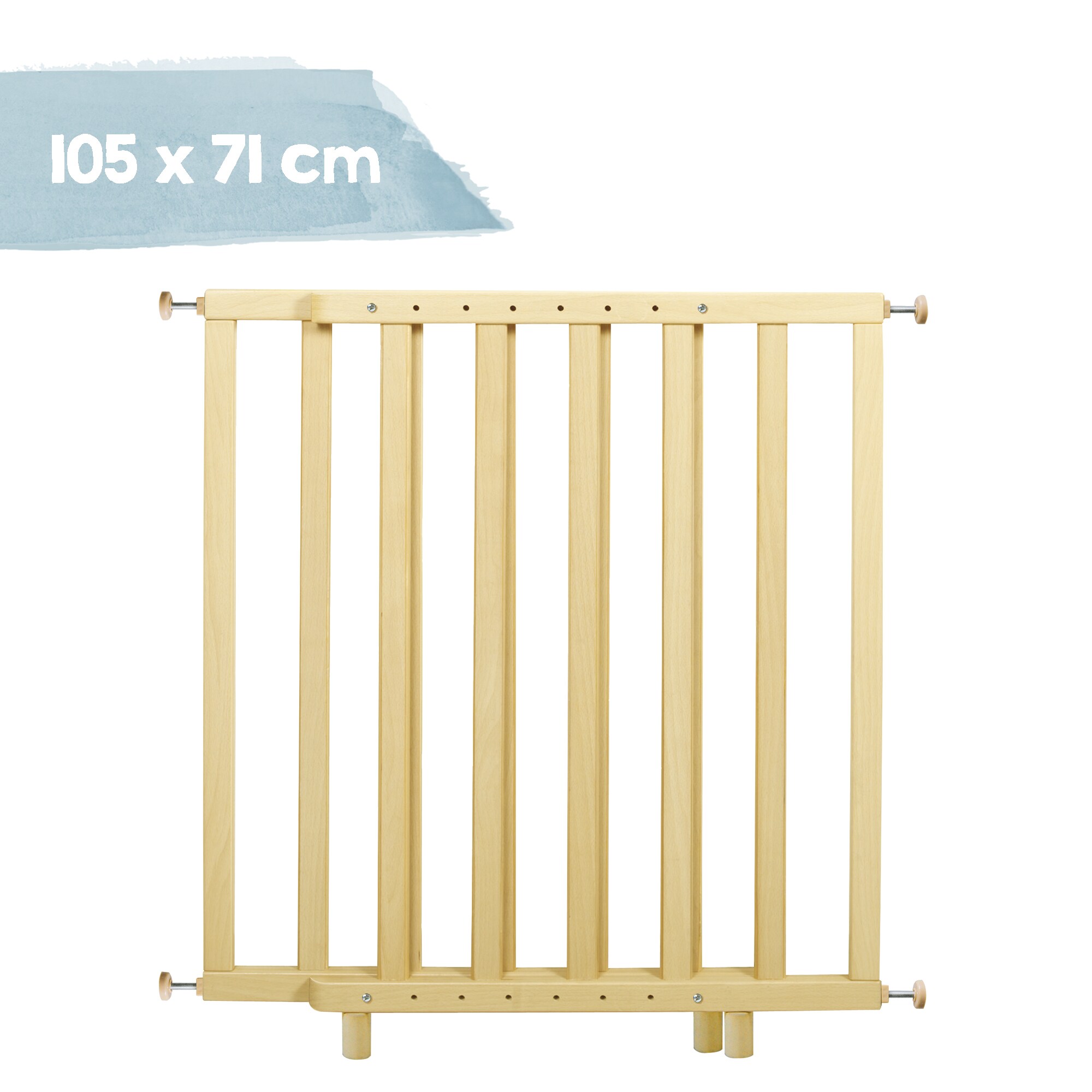 T&uuml;rschutzgitter zum Klemmen, natur, Breite ca. 62 - 106 cm - Bild 1