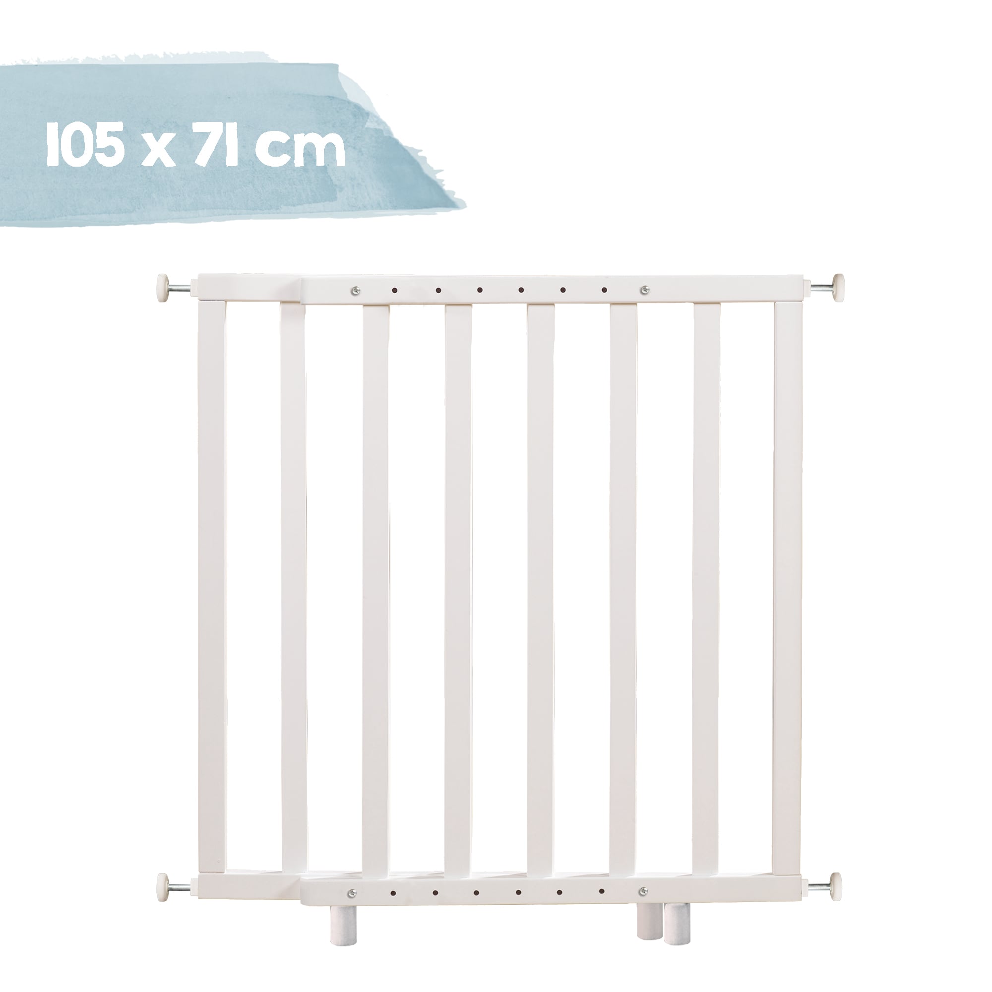 T&uuml;rschutzgitter zum Klemmen, wei&szlig;, Breite ca. 62 - 106 cm - Bild 1