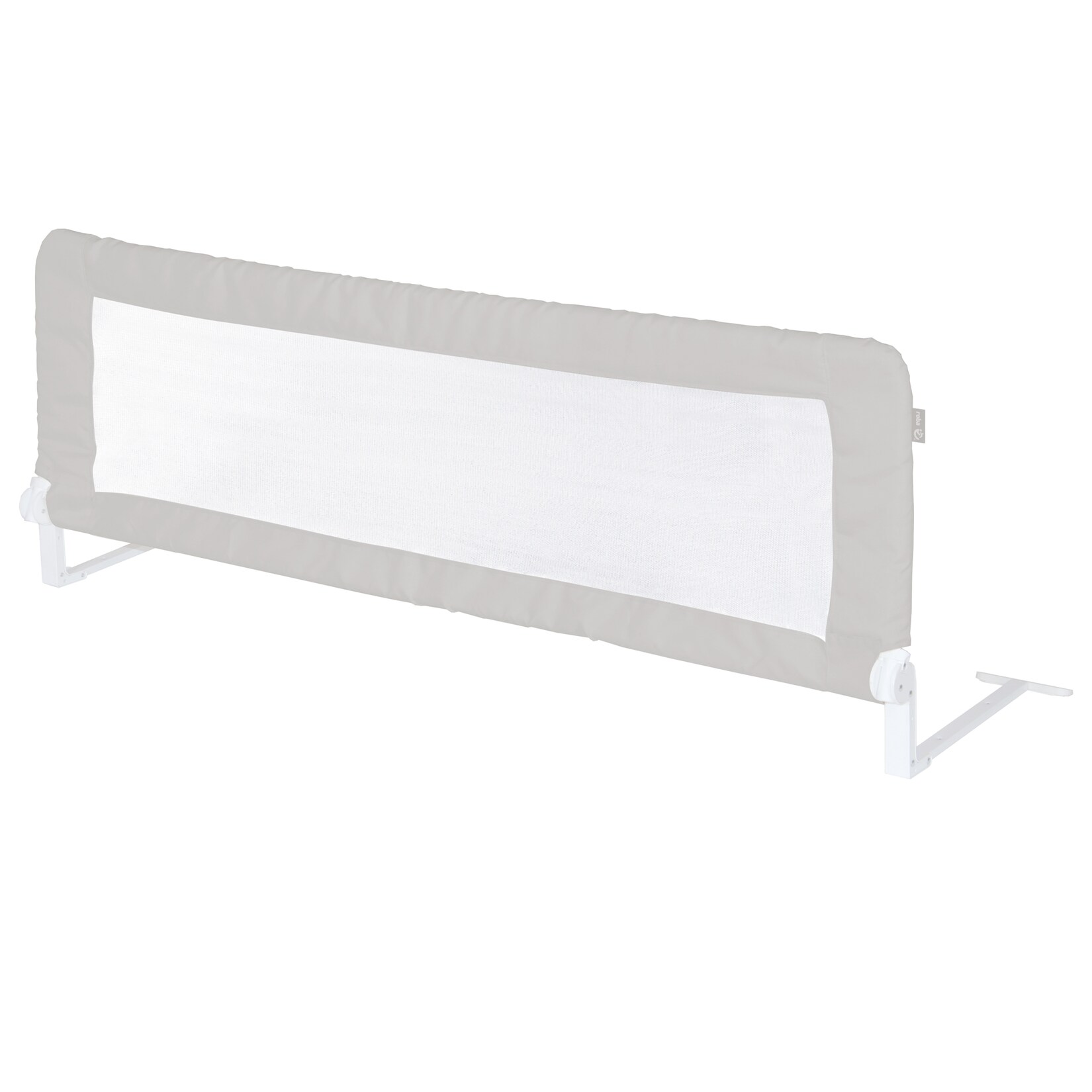 Bettschutzgitter Klipp-Klapp ca. 100 cm, Rausfallschutz klappbar für Babys & Kinder, ca. 50 cm hoch, grau