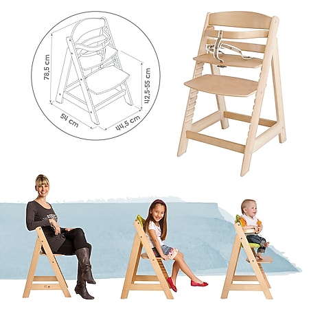 Treppenhochstuhl 'Sit Up III', mitwachsend bis zum Jugendstuhl, Holz natur  online kaufen bei Netto