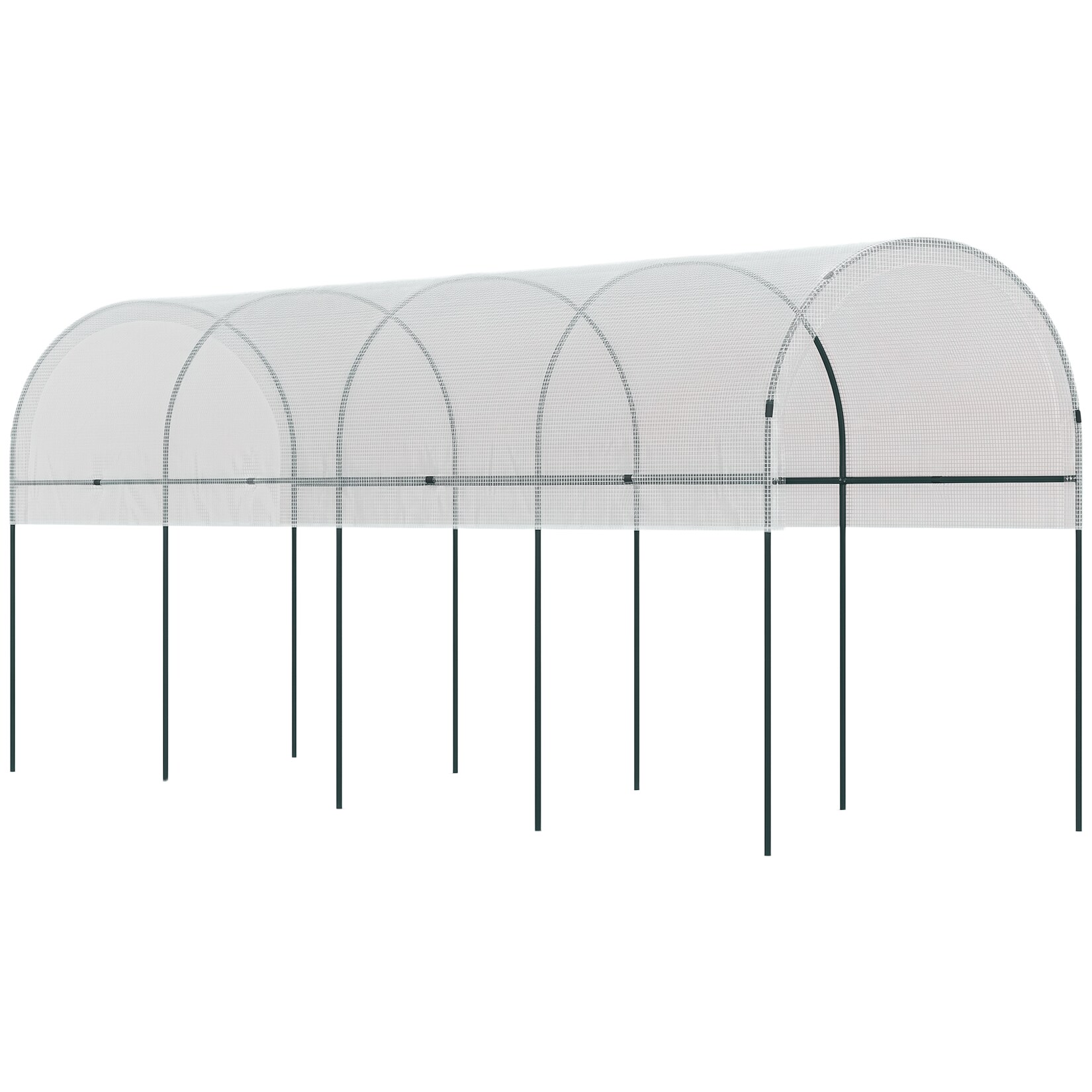 Outsunny Tomatengewächshaus Stahl, PE | 04255633522689
