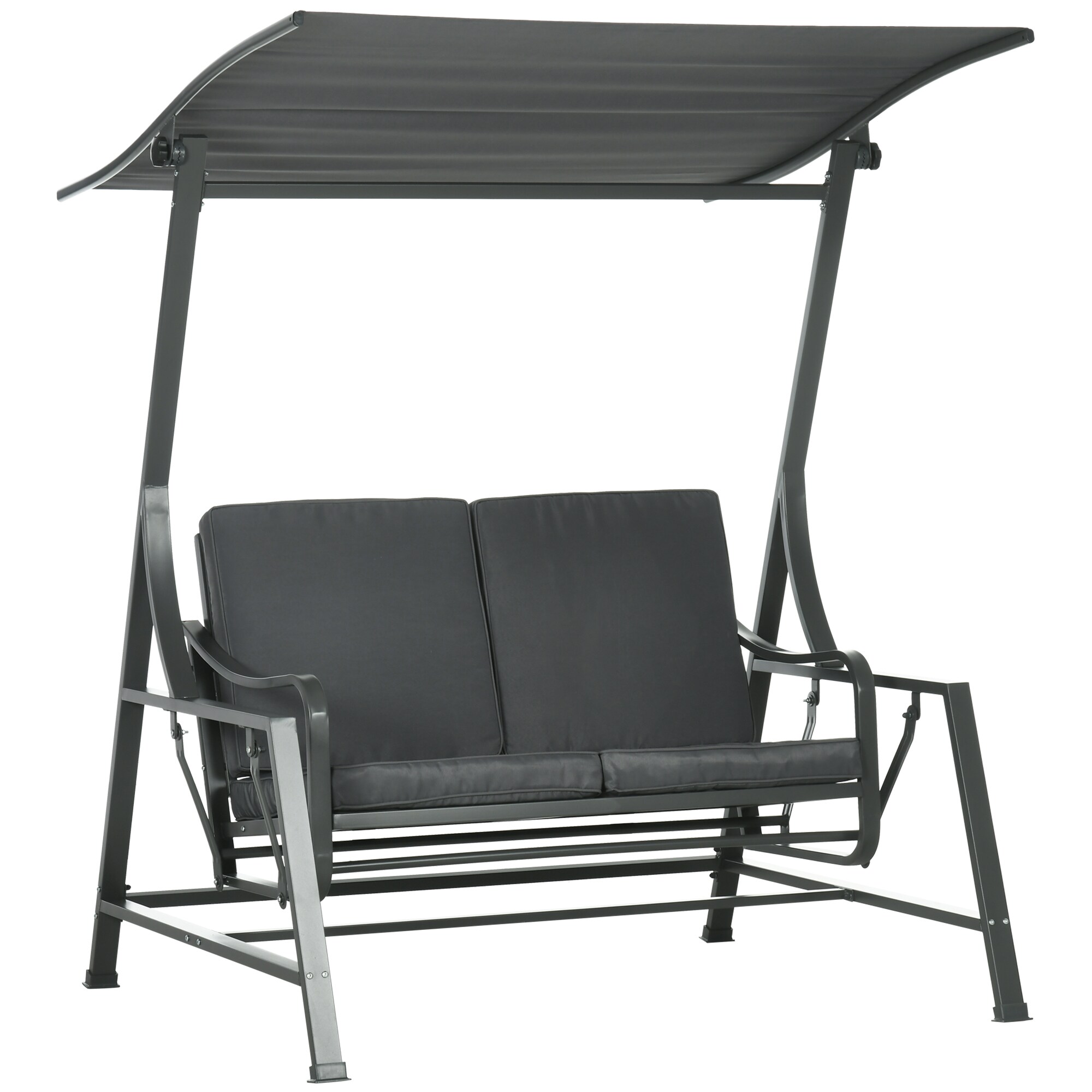 Outsunny Hollywoodschaukel Stahl, Polyester, Schaumstoff - Bild 1