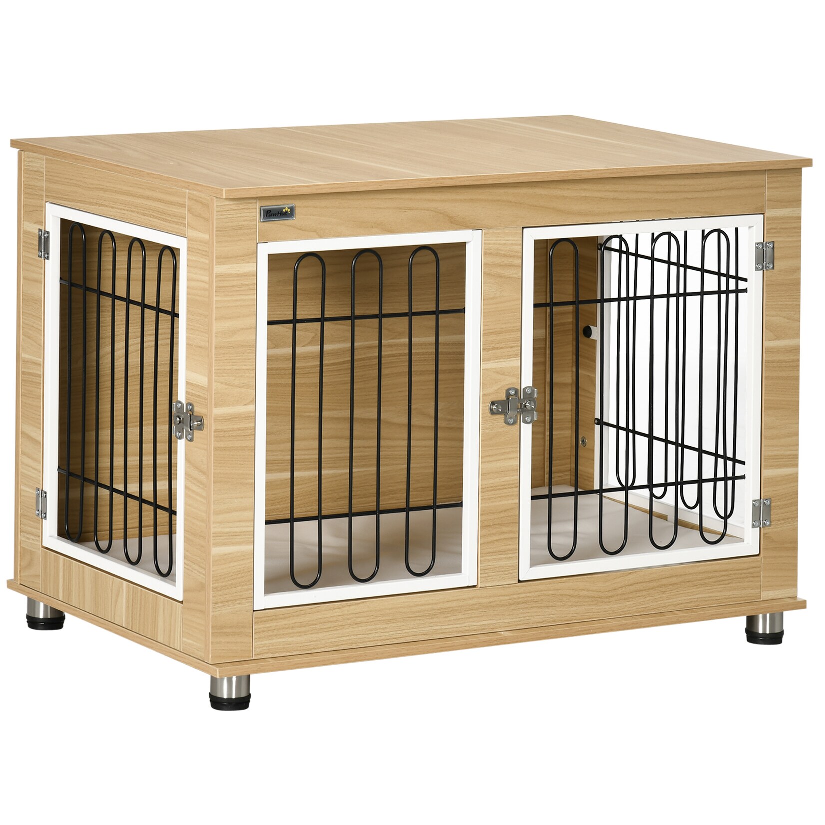 PawHut Hundekäfig Spanplatte, Oxfordstoff, Stahl, Schaumstoff | 04255633514073