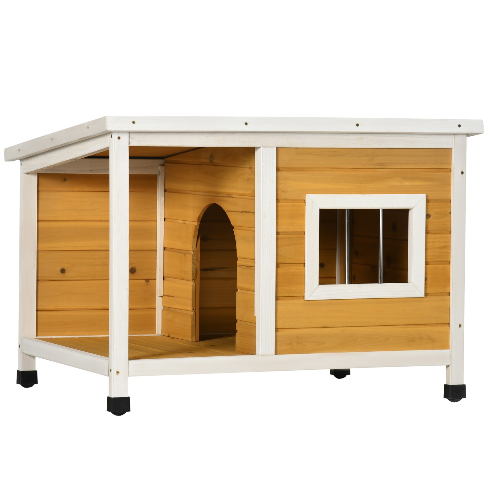PawHut Hundehütte Tannenholz | 04255633514639
